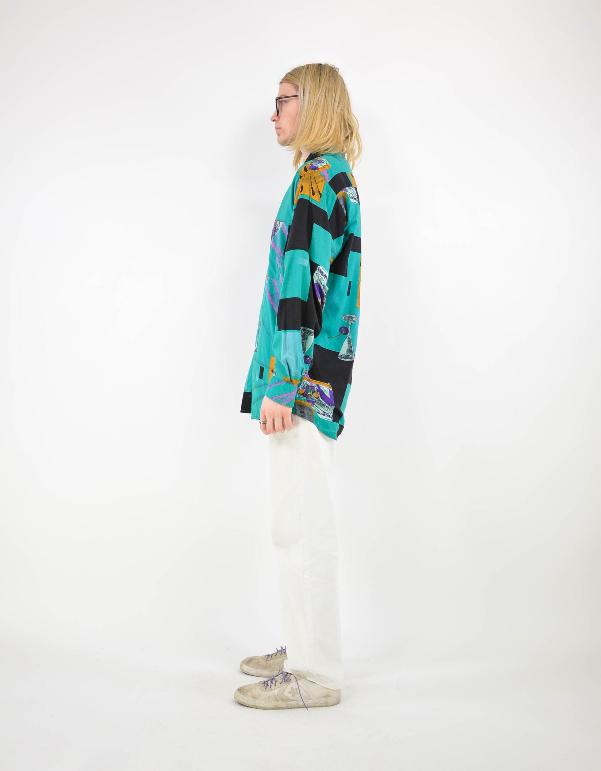 80s print shirt - PICKNWEIGHT - VINTAGE KILO STORE