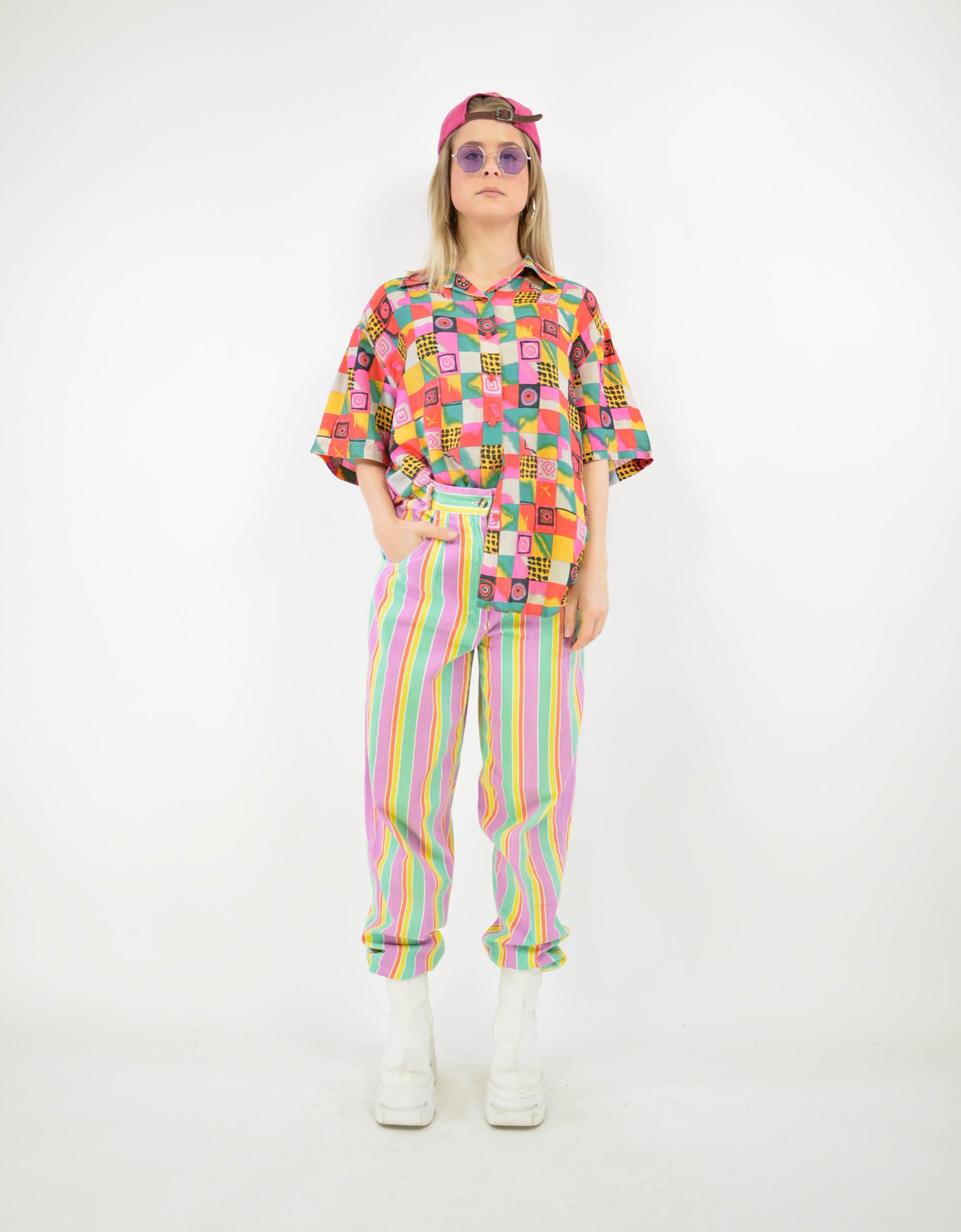 80s print blouse - PICKNWEIGHT - VINTAGE KILO STORE