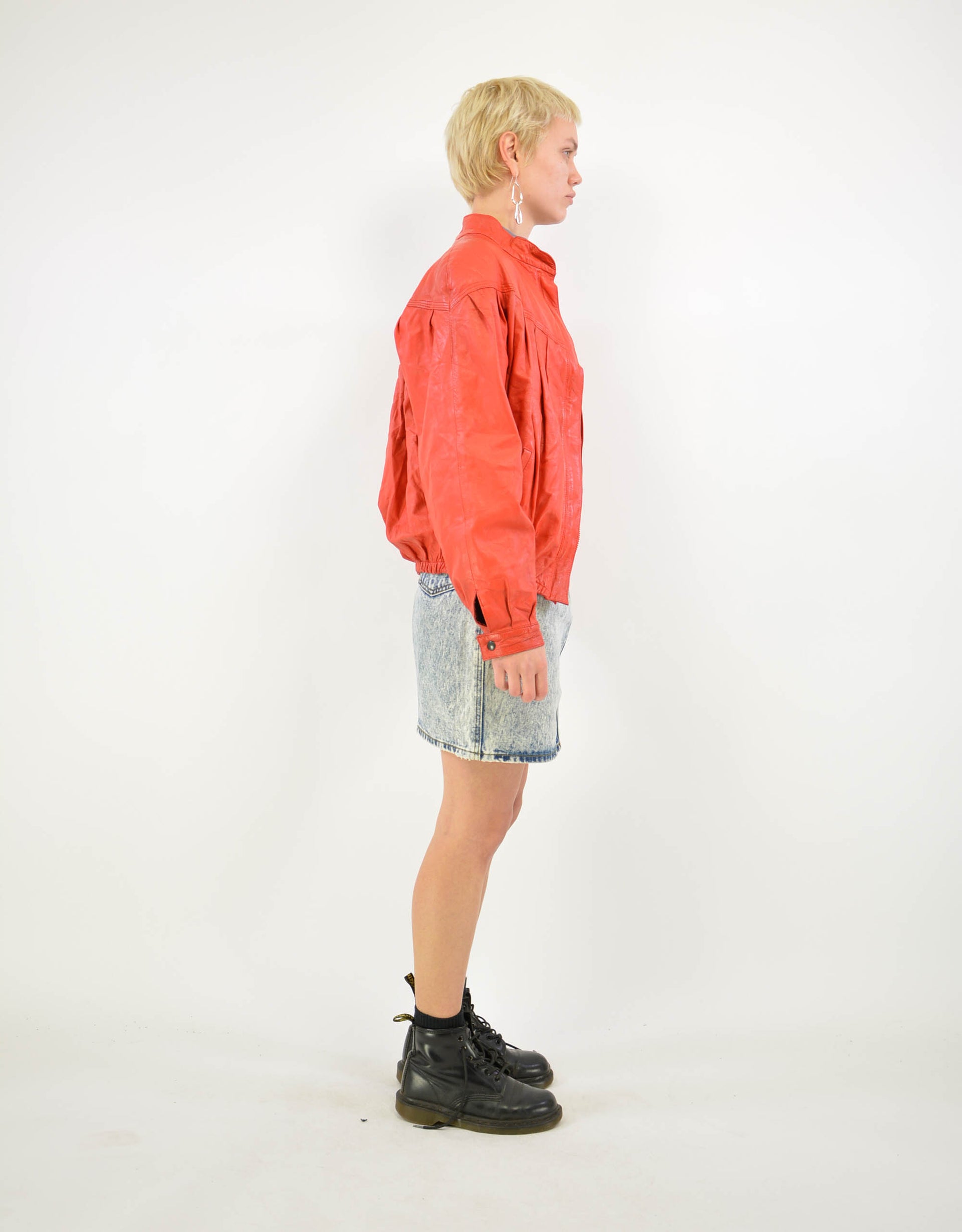 80s leather jacket - PICKNWEIGHT - VINTAGE KILO STORE
