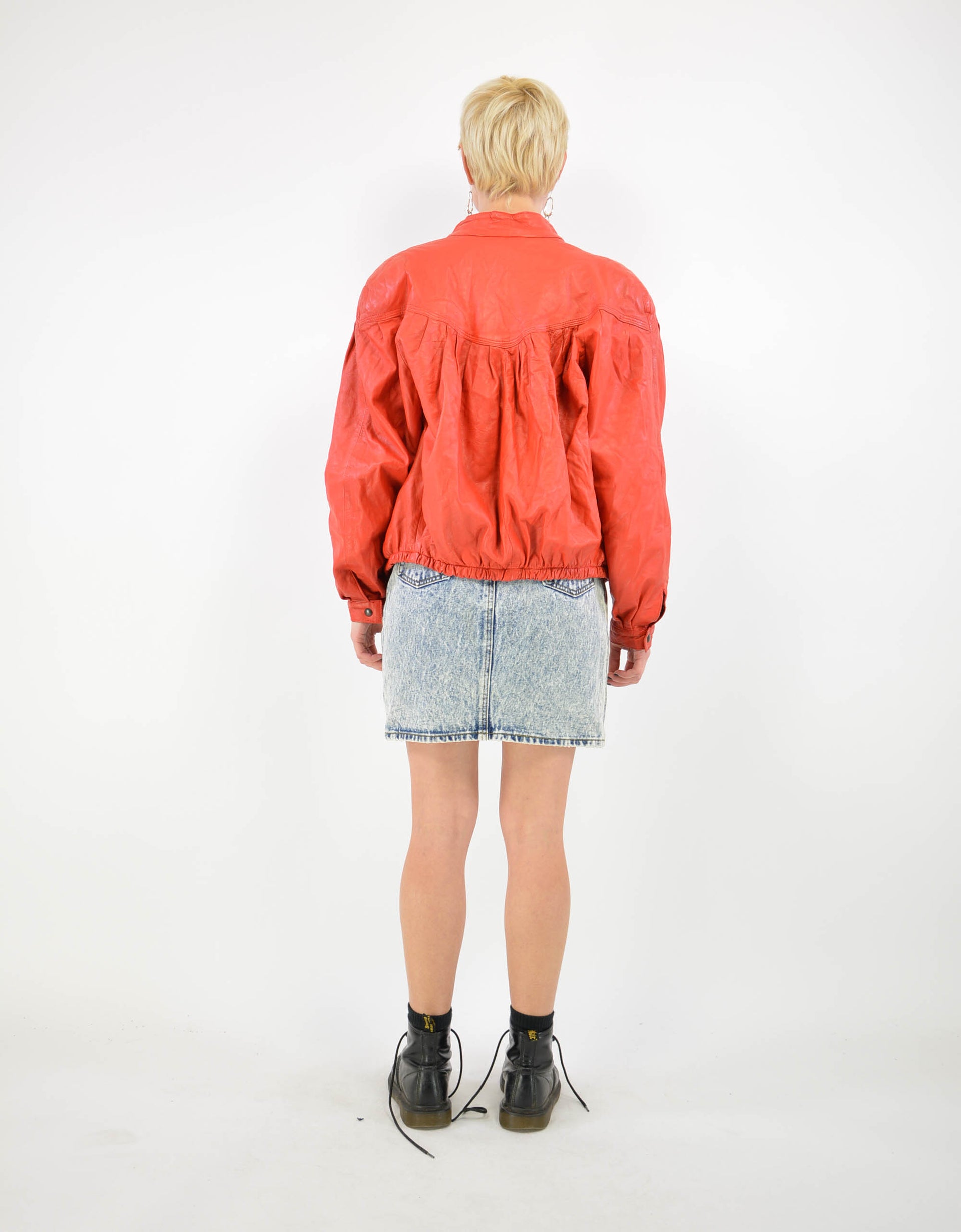 80s leather jacket - PICKNWEIGHT - VINTAGE KILO STORE