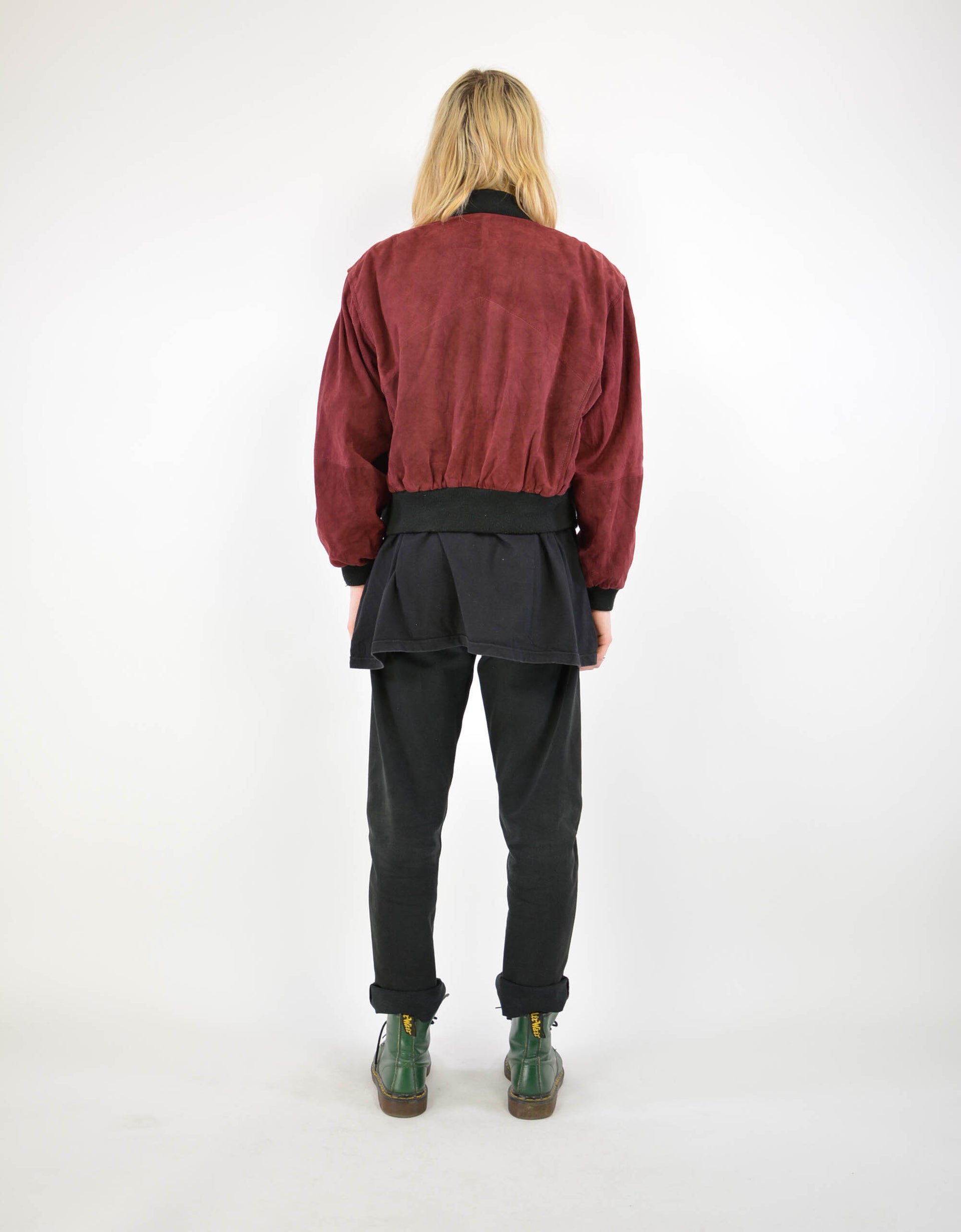 80s suede leather jacket - PICKNWEIGHT - VINTAGE KILO STORE