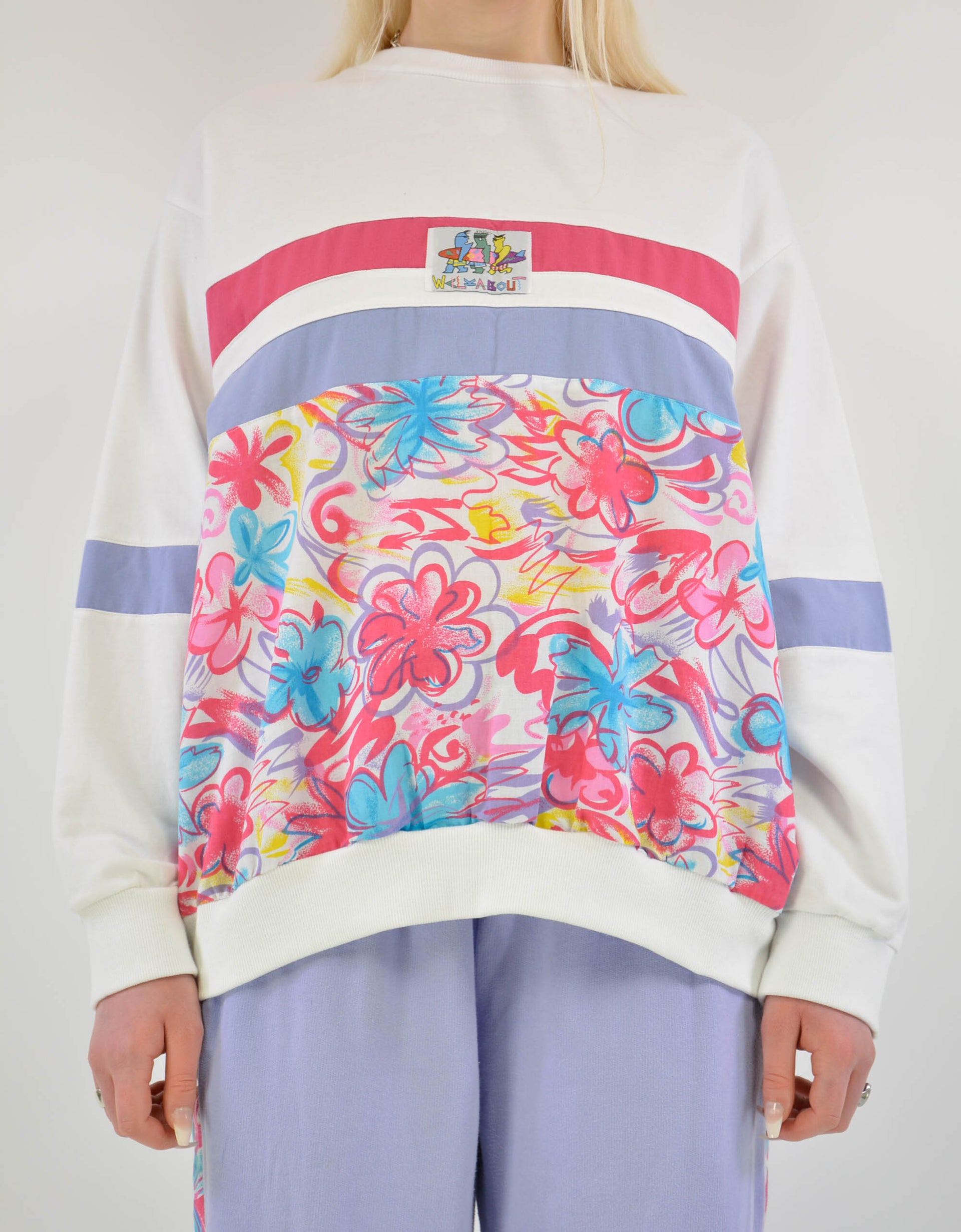 80s floral sweater - PICKNWEIGHT - VINTAGE KILO STORE