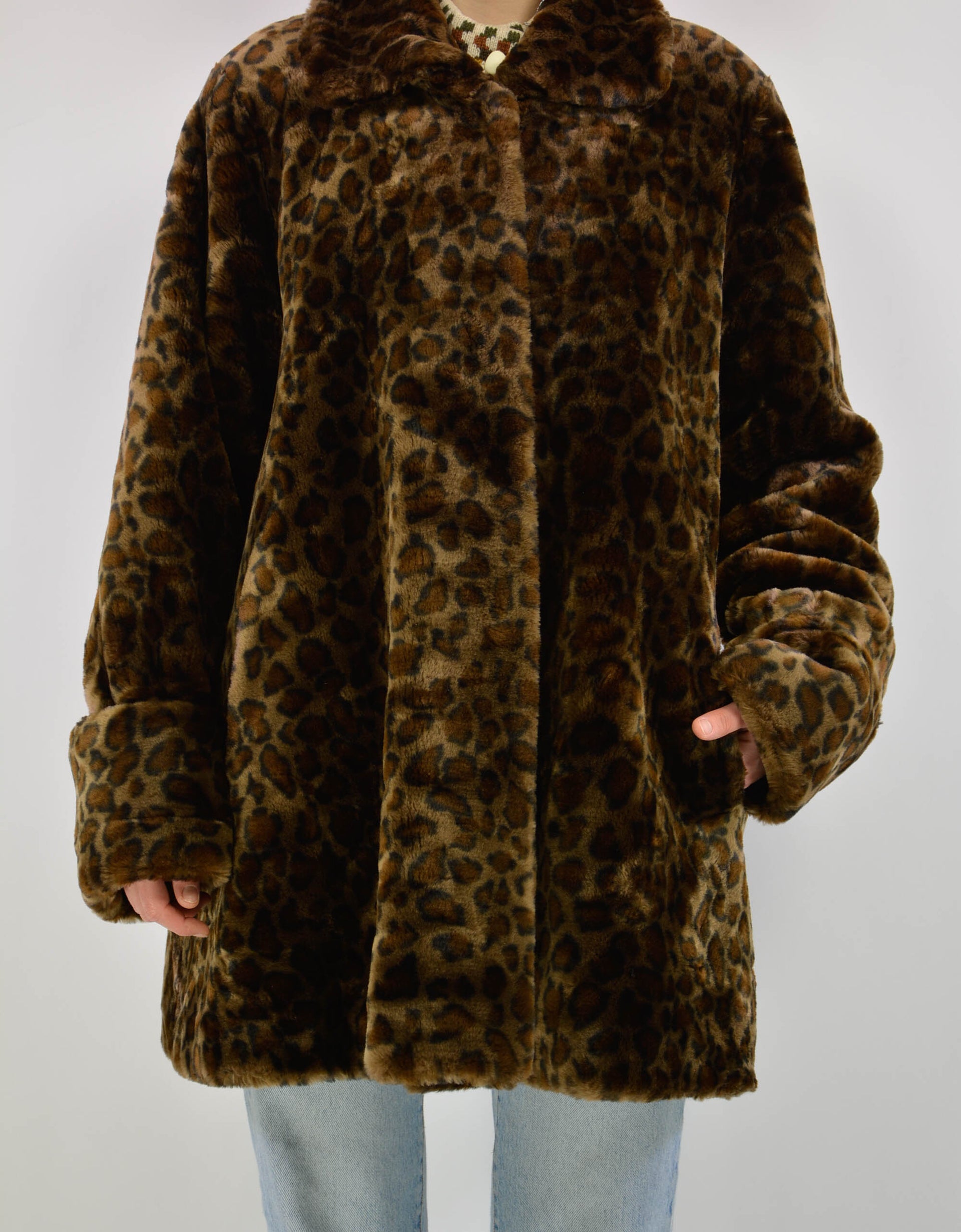 Leopard faux fur coat - PICKNWEIGHT - VINTAGE KILO STORE