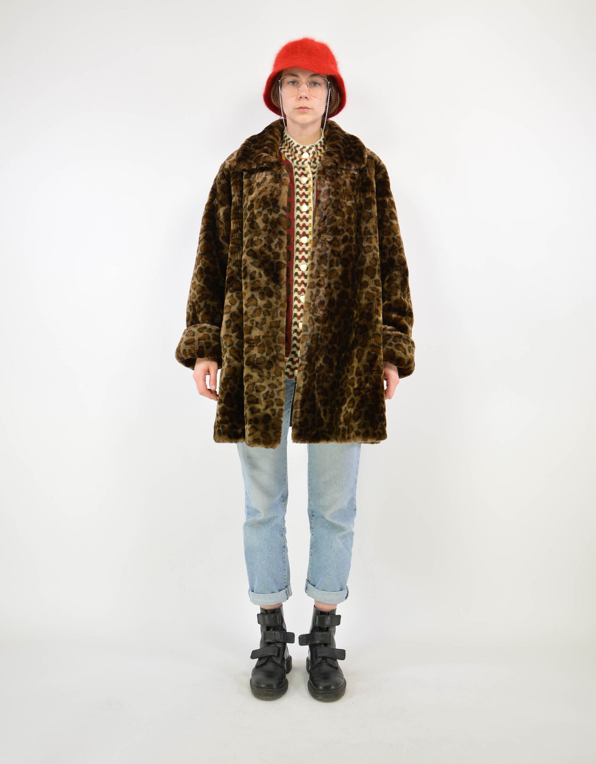 Leopard faux fur coat - PICKNWEIGHT - VINTAGE KILO STORE