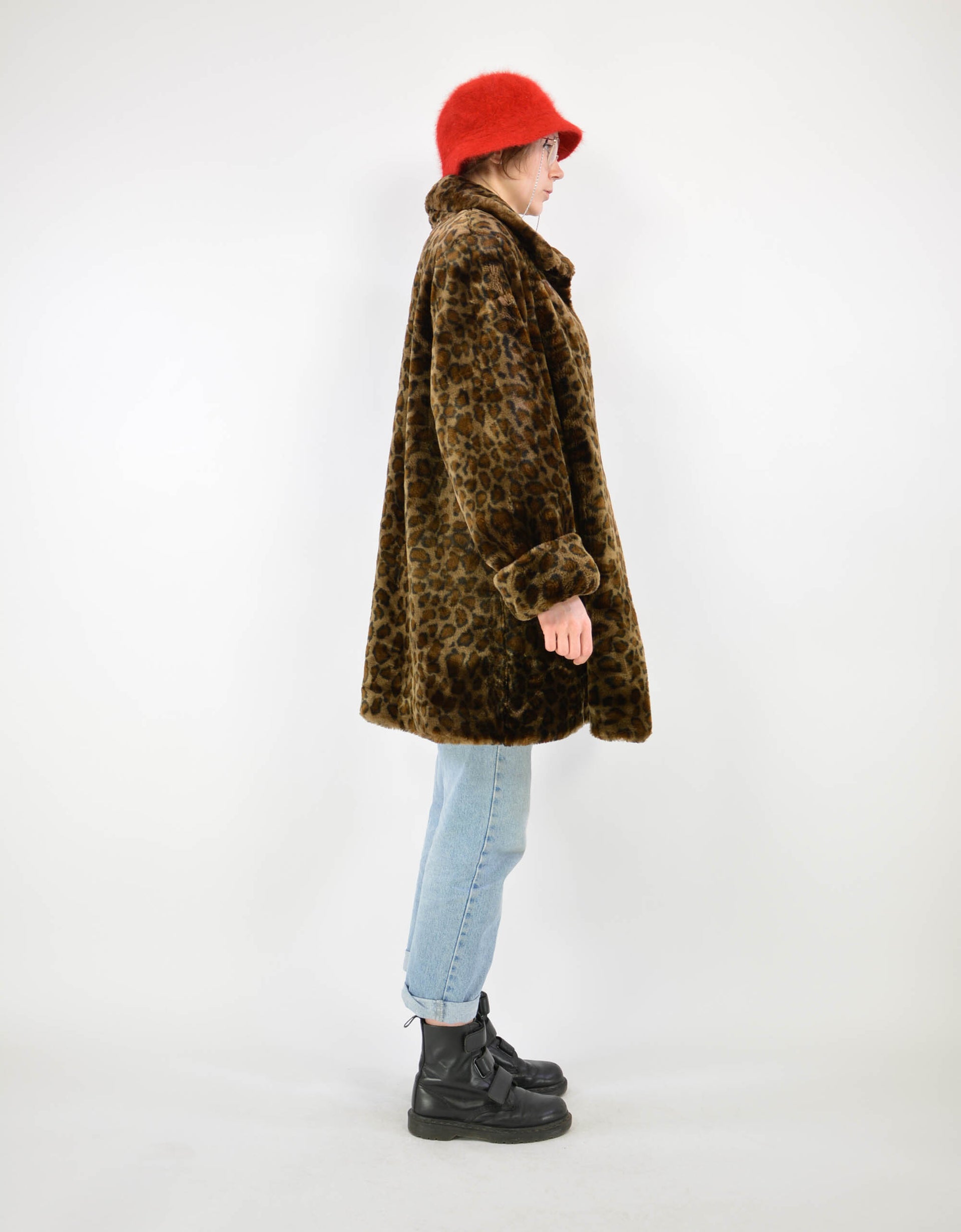 Leopard faux fur coat - PICKNWEIGHT - VINTAGE KILO STORE