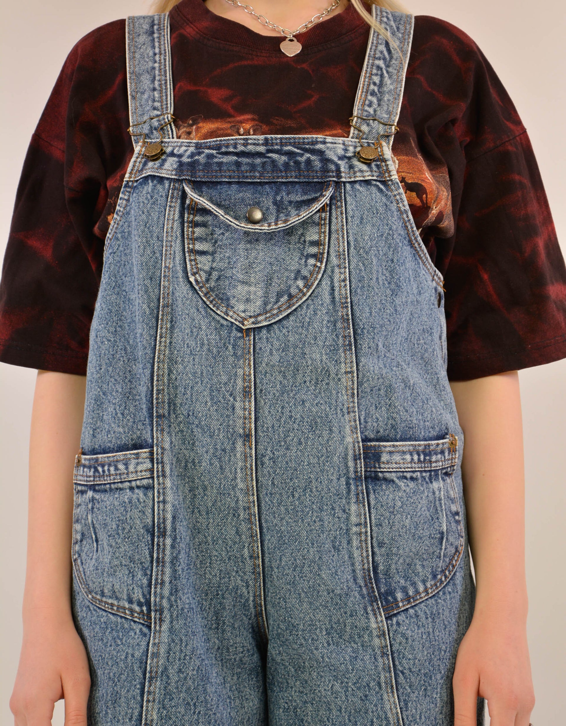 80s denim dungaree - PICKNWEIGHT - VINTAGE KILO STORE