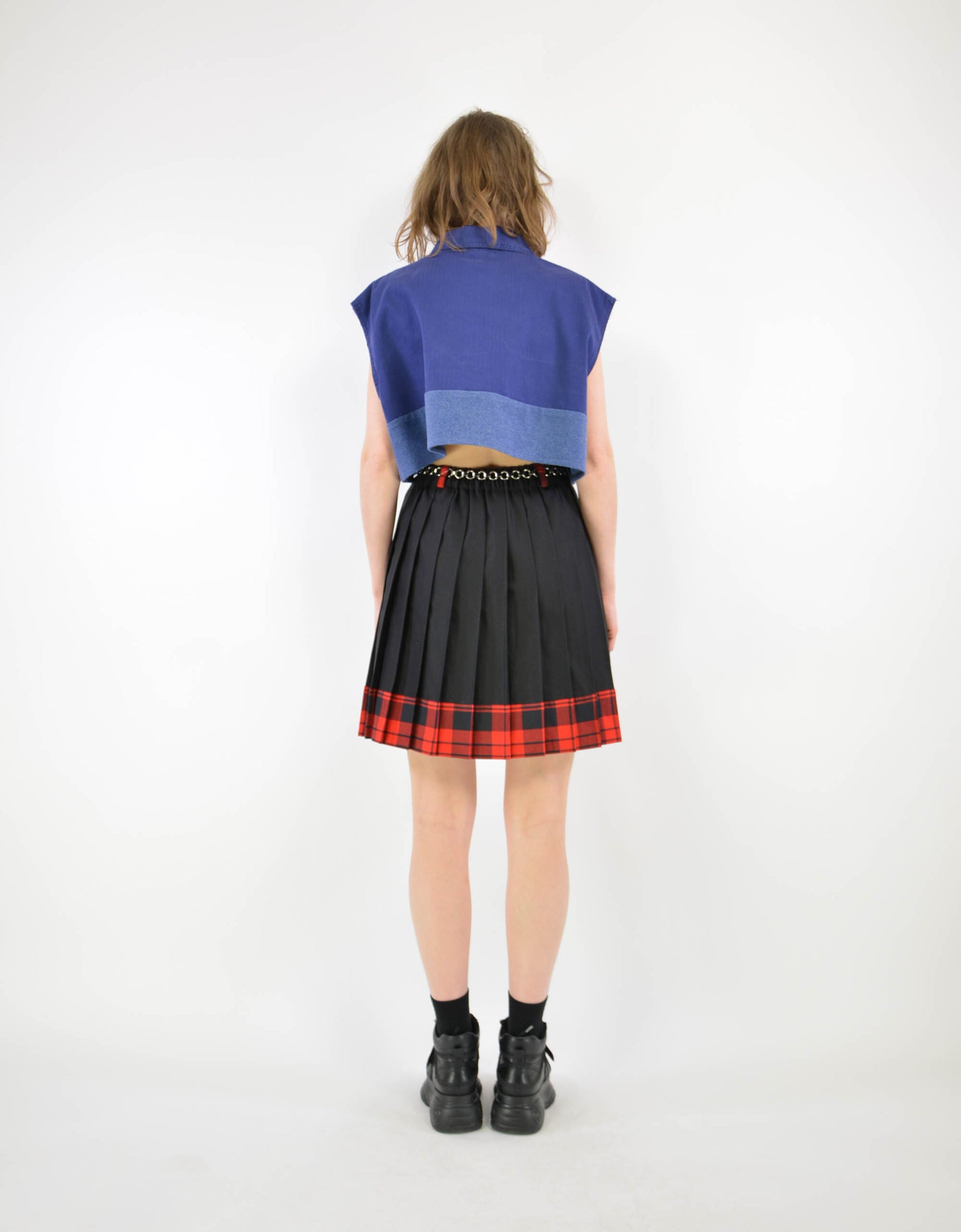 Check skirt - PICKNWEIGHT - VINTAGE KILO STORE