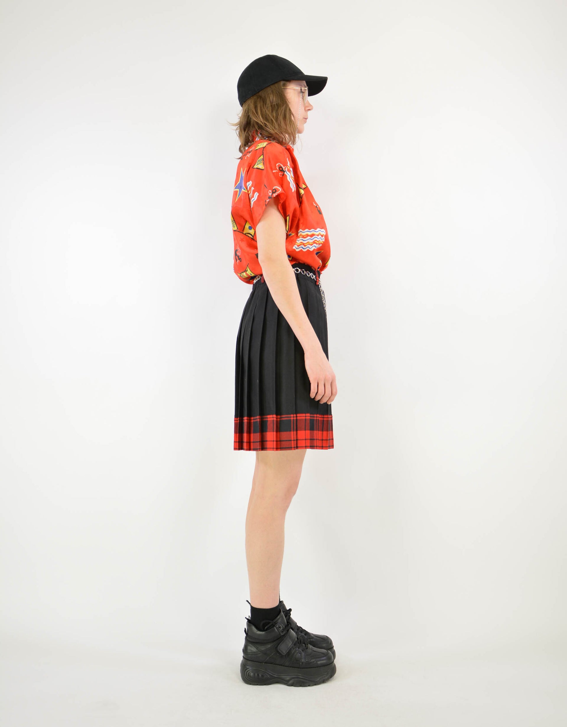 80s sailor print blouse - PICKNWEIGHT - VINTAGE KILO STORE