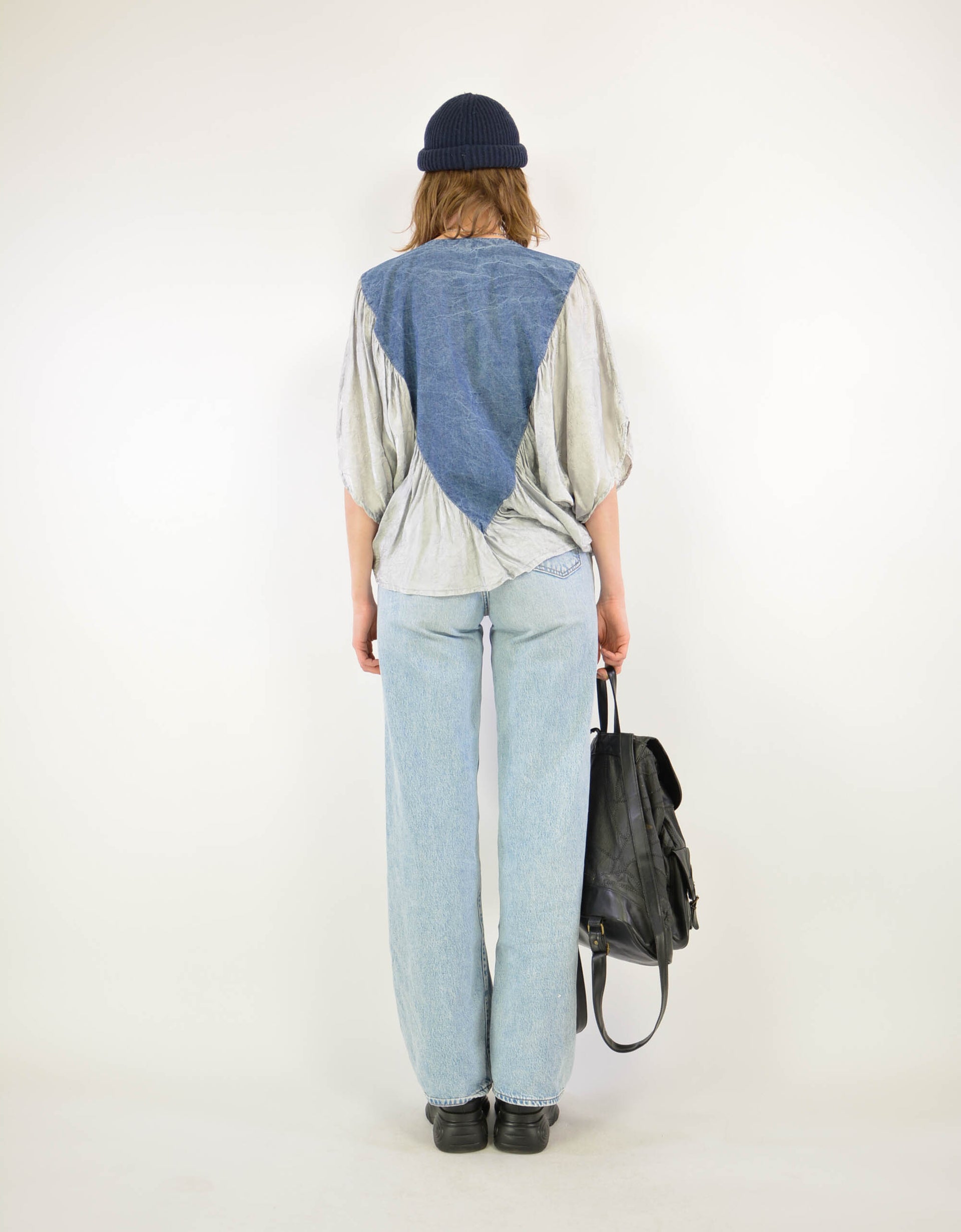 80s denim blouse - PICKNWEIGHT - VINTAGE KILO STORE