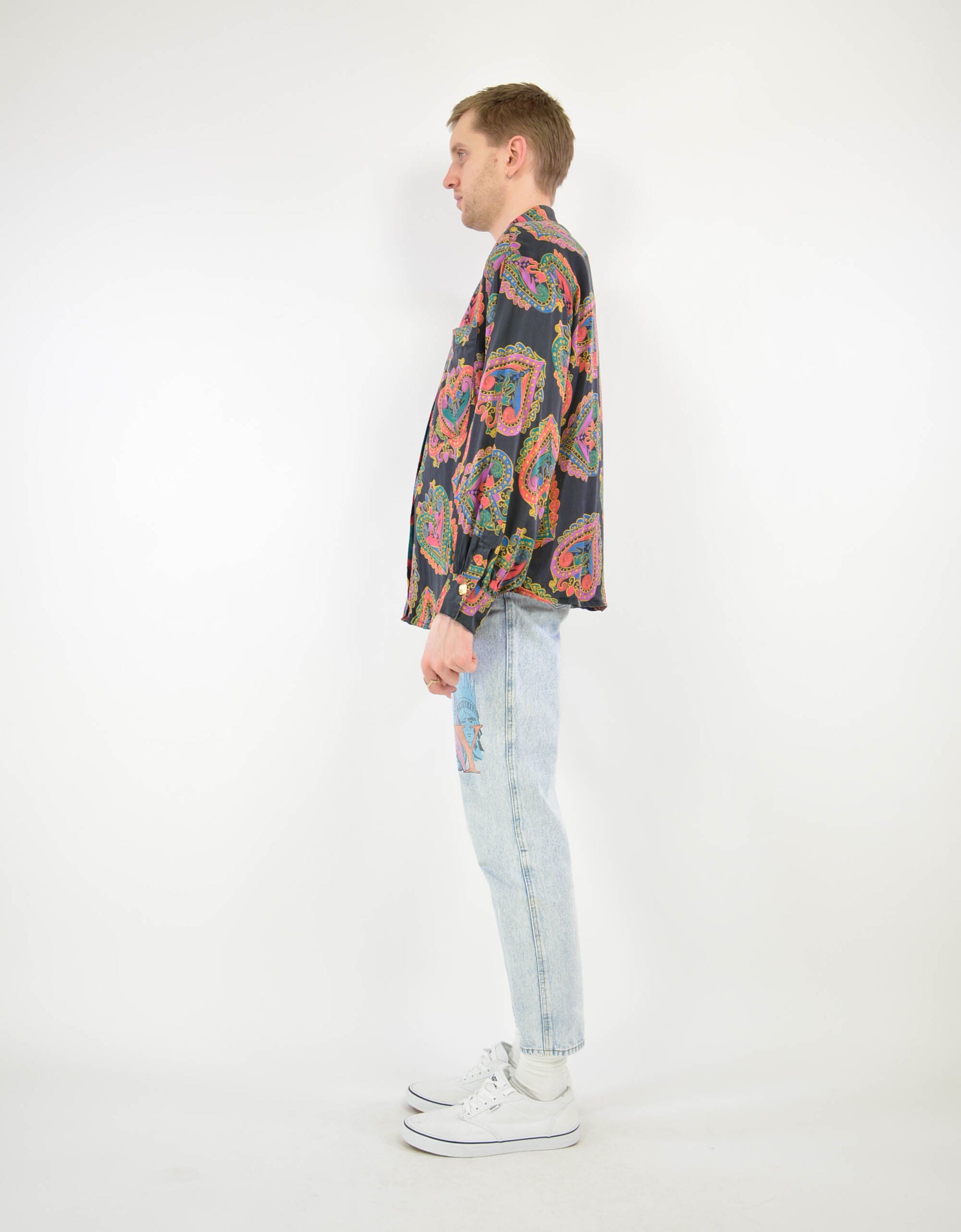 Baroque print blouse - PICKNWEIGHT - VINTAGE KILO STORE