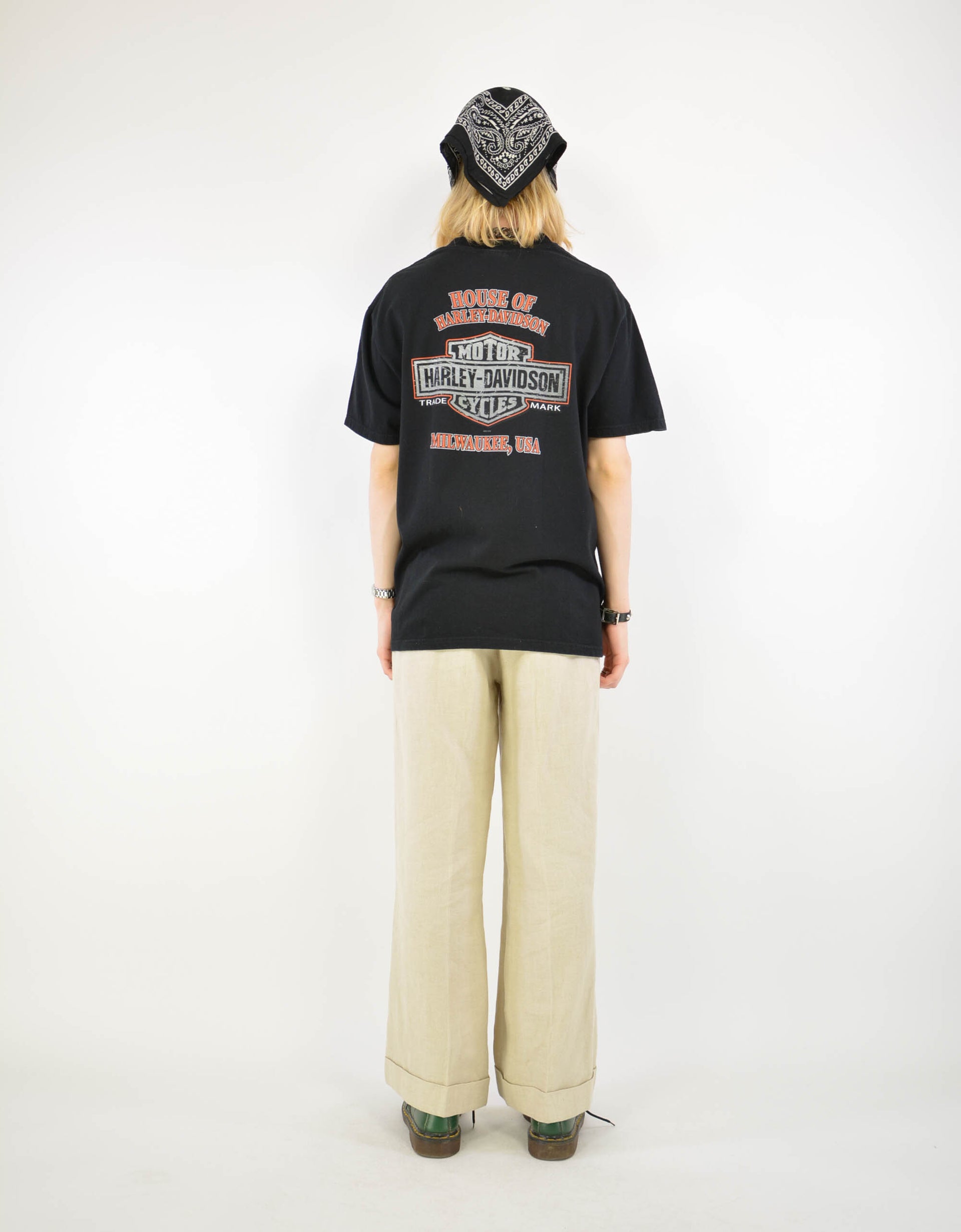 Harley print tee - PICKNWEIGHT - VINTAGE KILO STORE