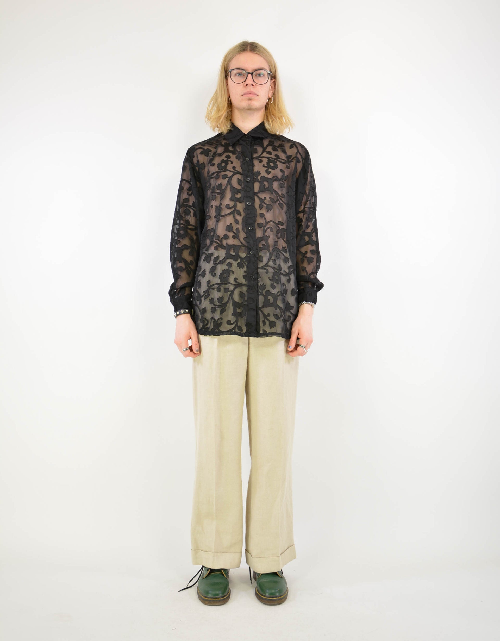 Transparent baroque blouse - PICKNWEIGHT - VINTAGE KILO STORE