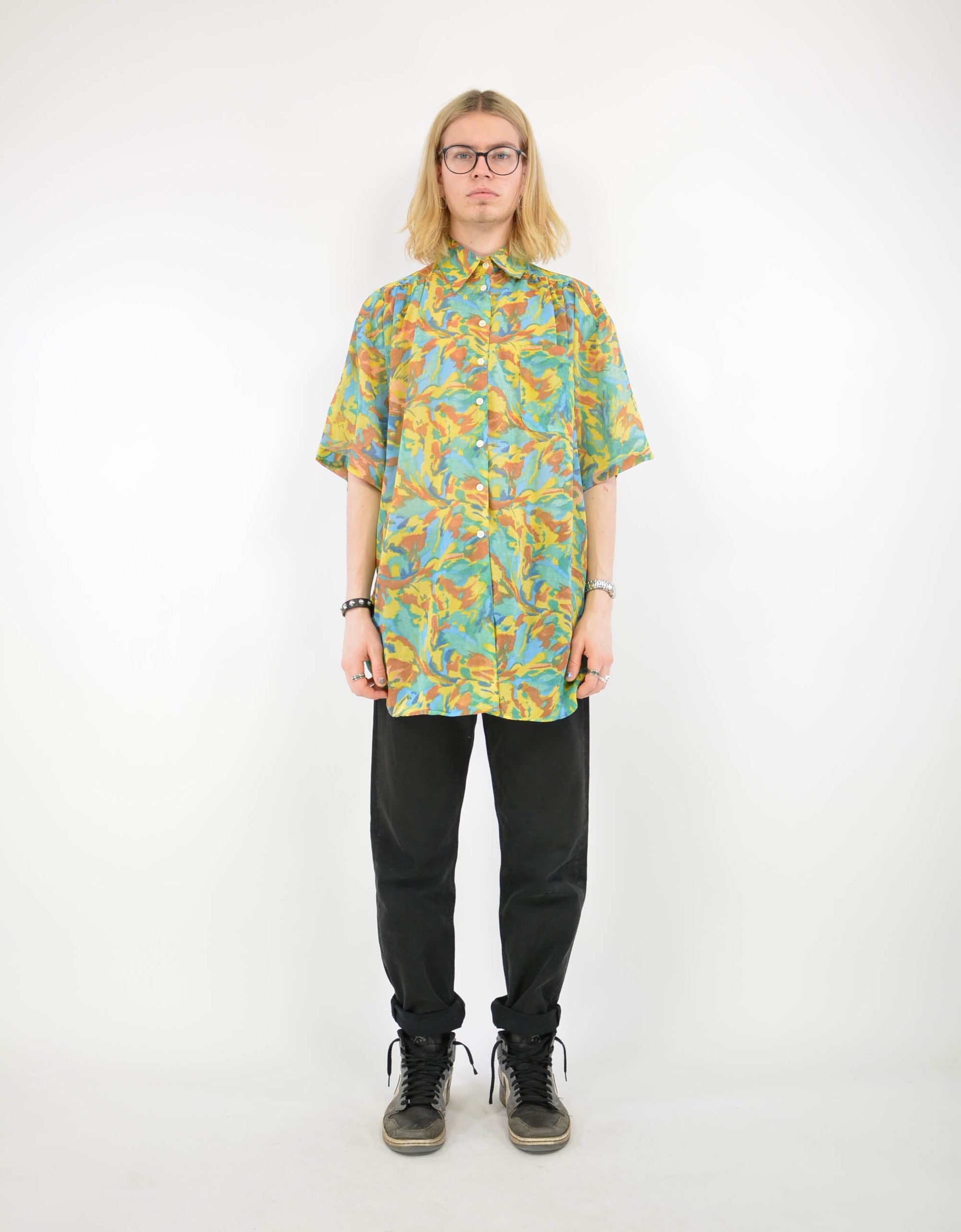 Flower blouse - PICKNWEIGHT - VINTAGE KILO STORE