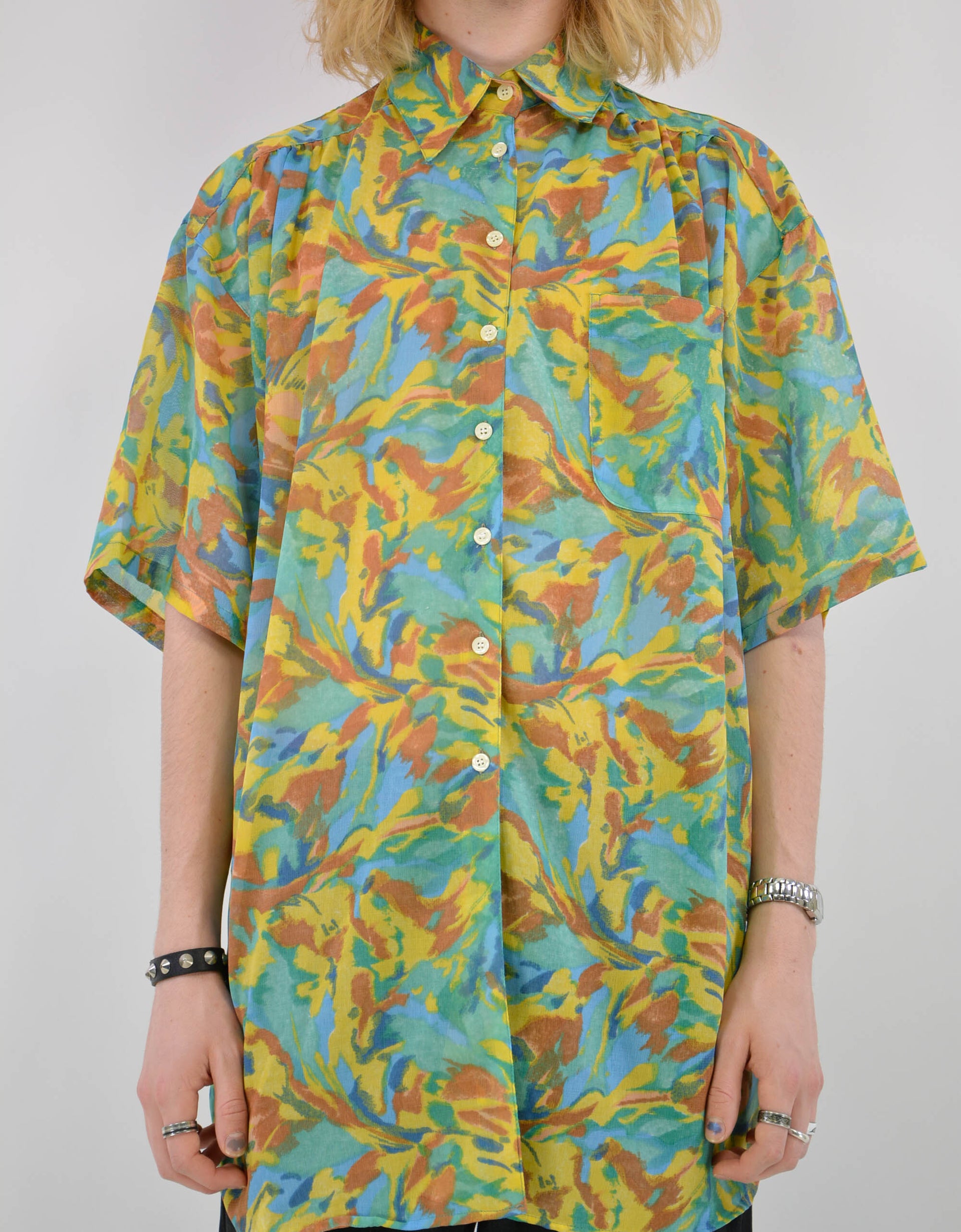 Flower blouse - PICKNWEIGHT - VINTAGE KILO STORE