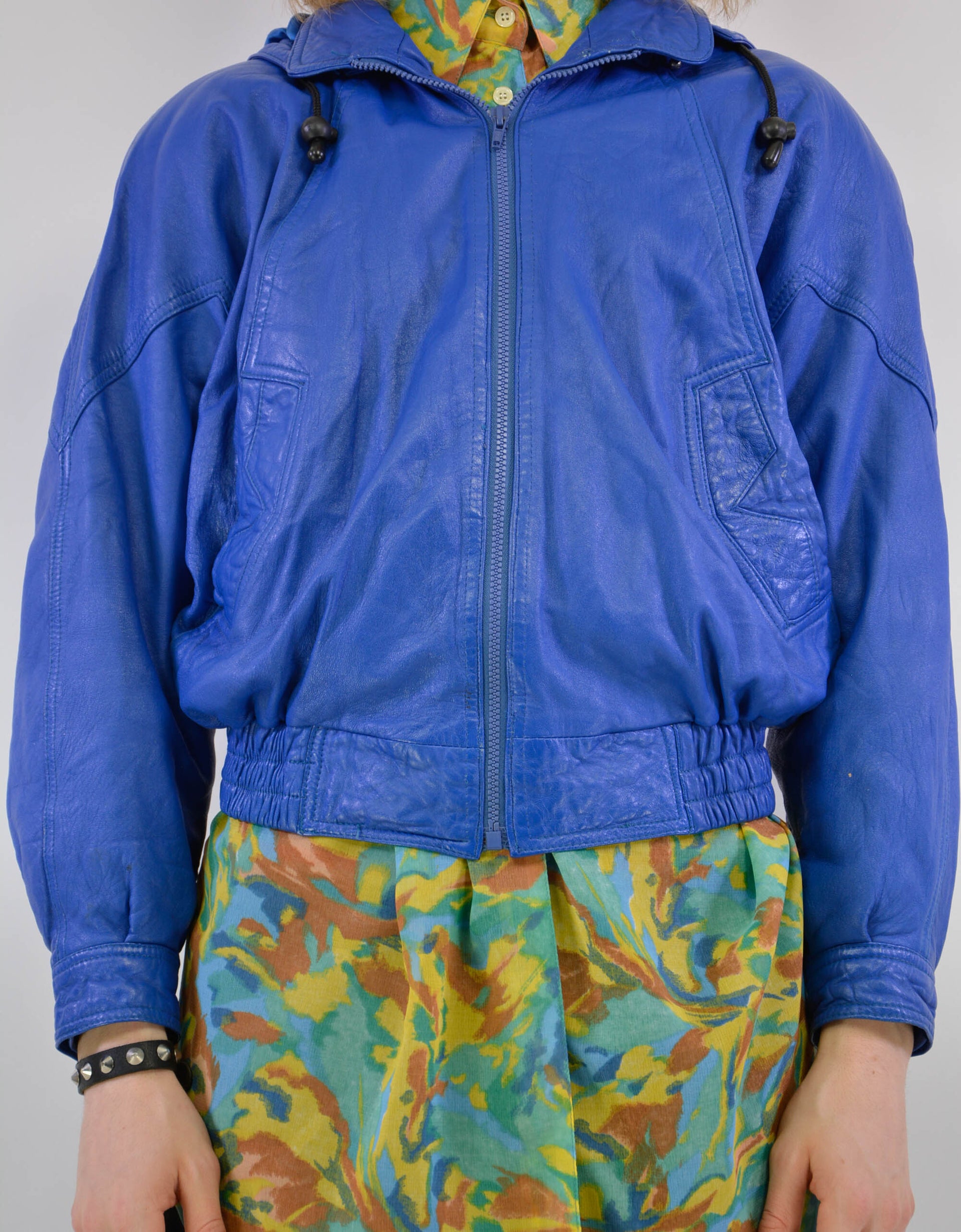 80s blue jacket - PICKNWEIGHT - VINTAGE KILO STORE