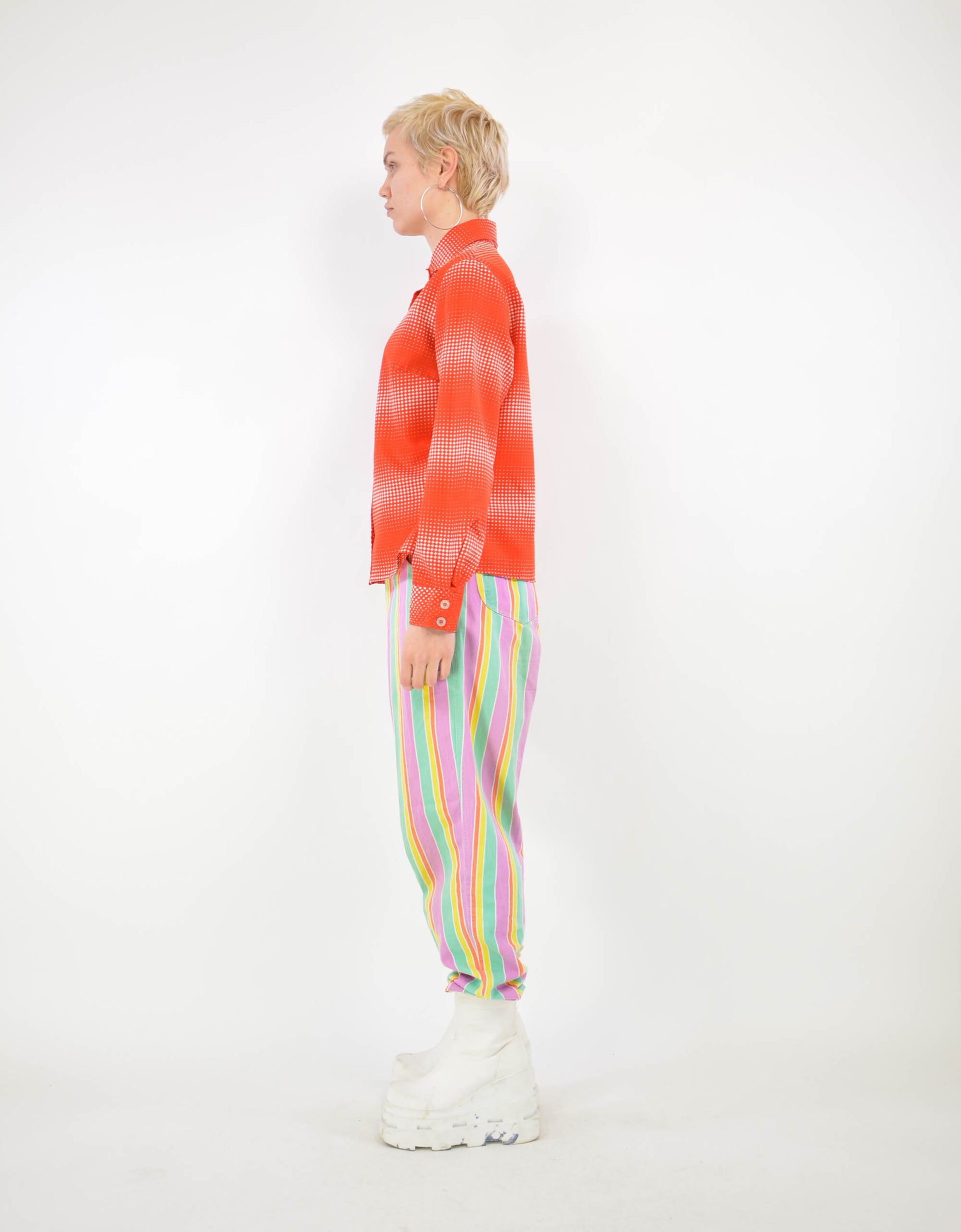 70s print blouse - PICKNWEIGHT - VINTAGE KILO STORE