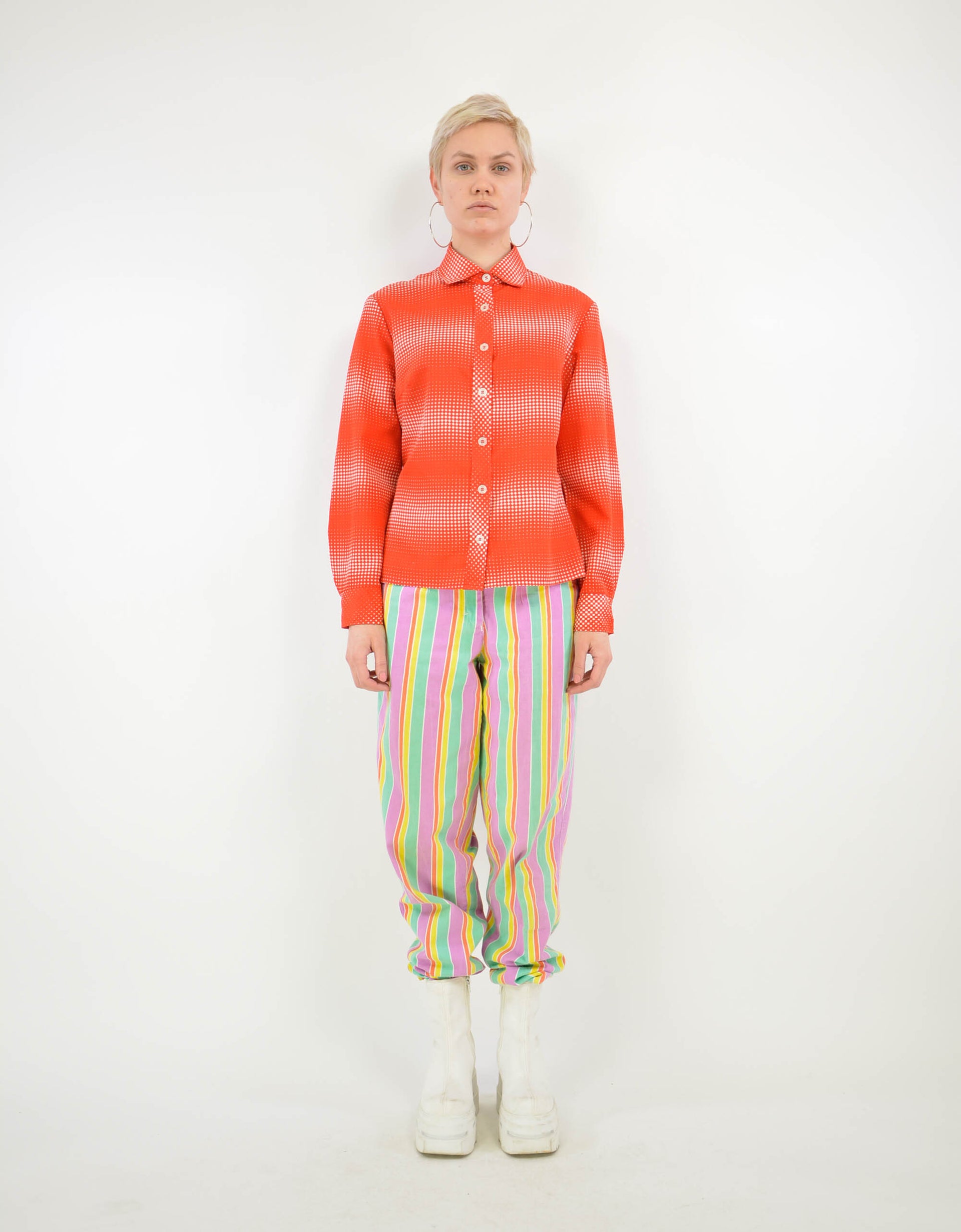 70s print blouse - PICKNWEIGHT - VINTAGE KILO STORE
