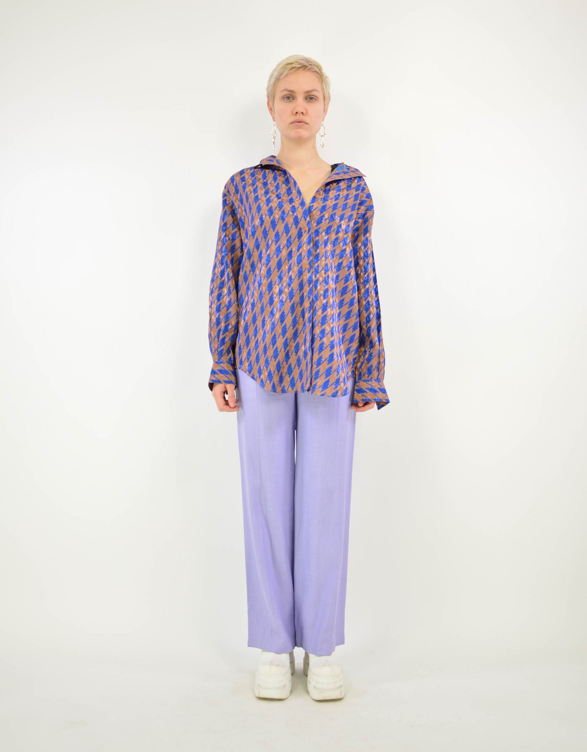 90s print blouse - PICKNWEIGHT - VINTAGE KILO STORE