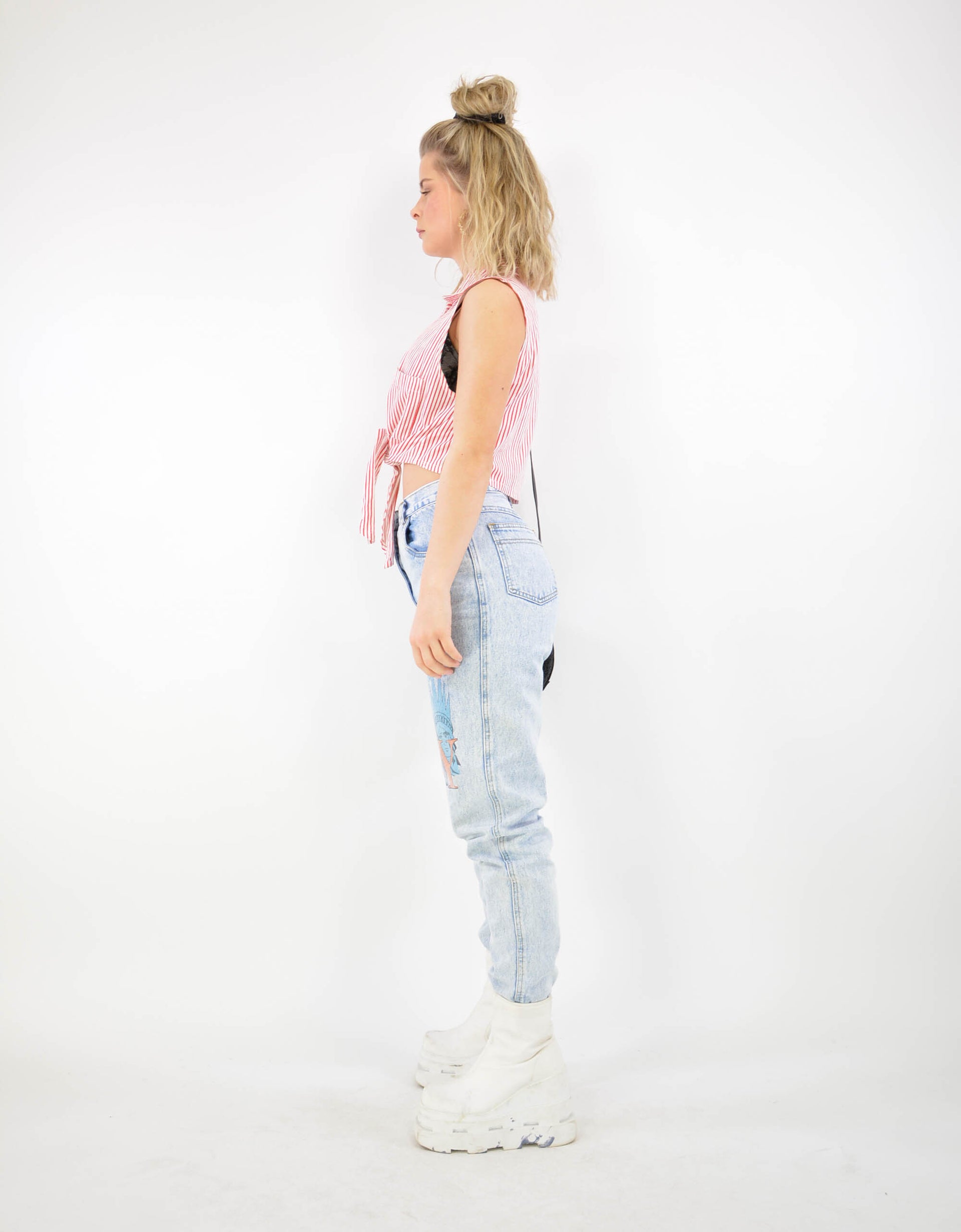 80s cropped shirt - PICKNWEIGHT - VINTAGE KILO STORE