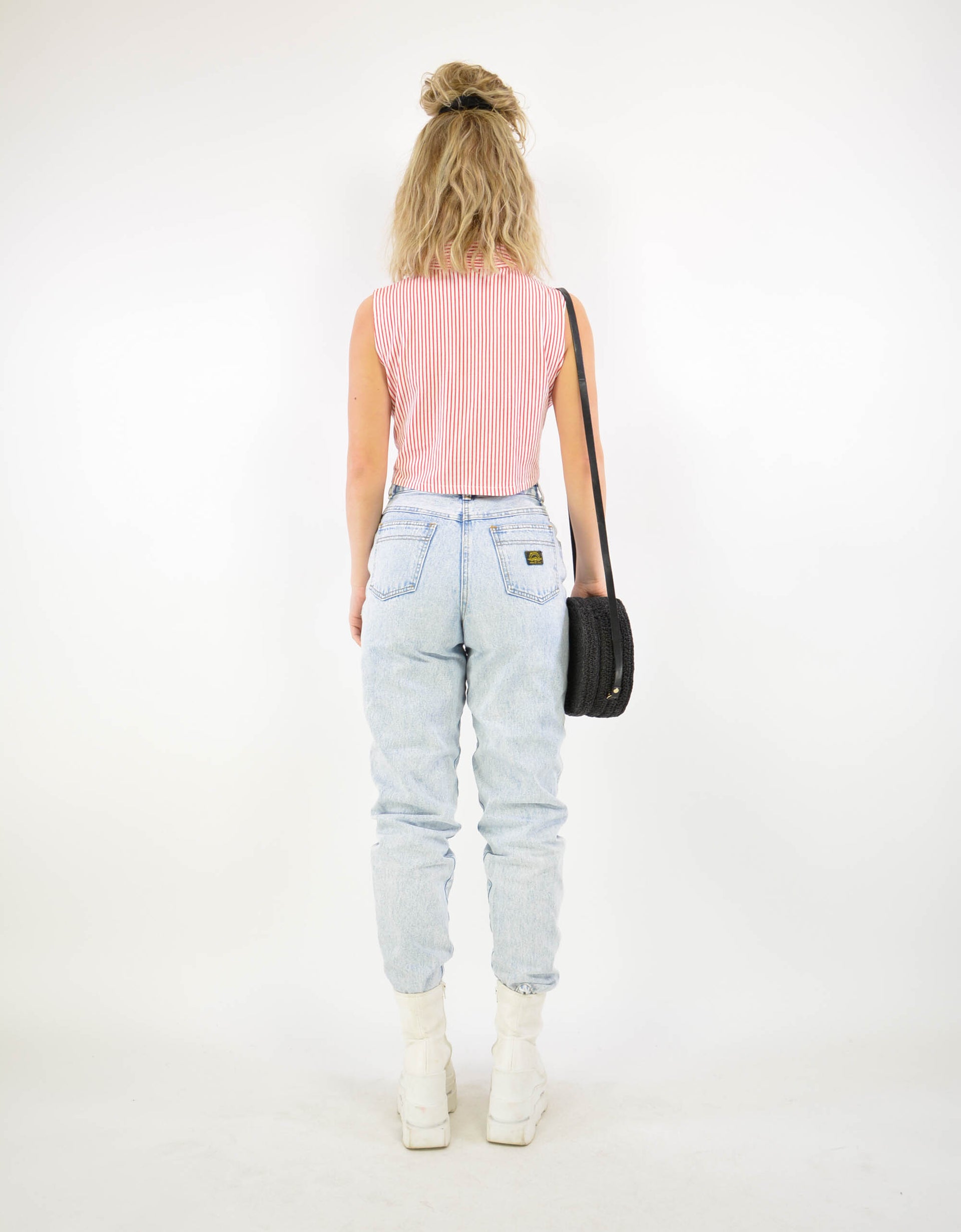 80s cropped shirt - PICKNWEIGHT - VINTAGE KILO STORE