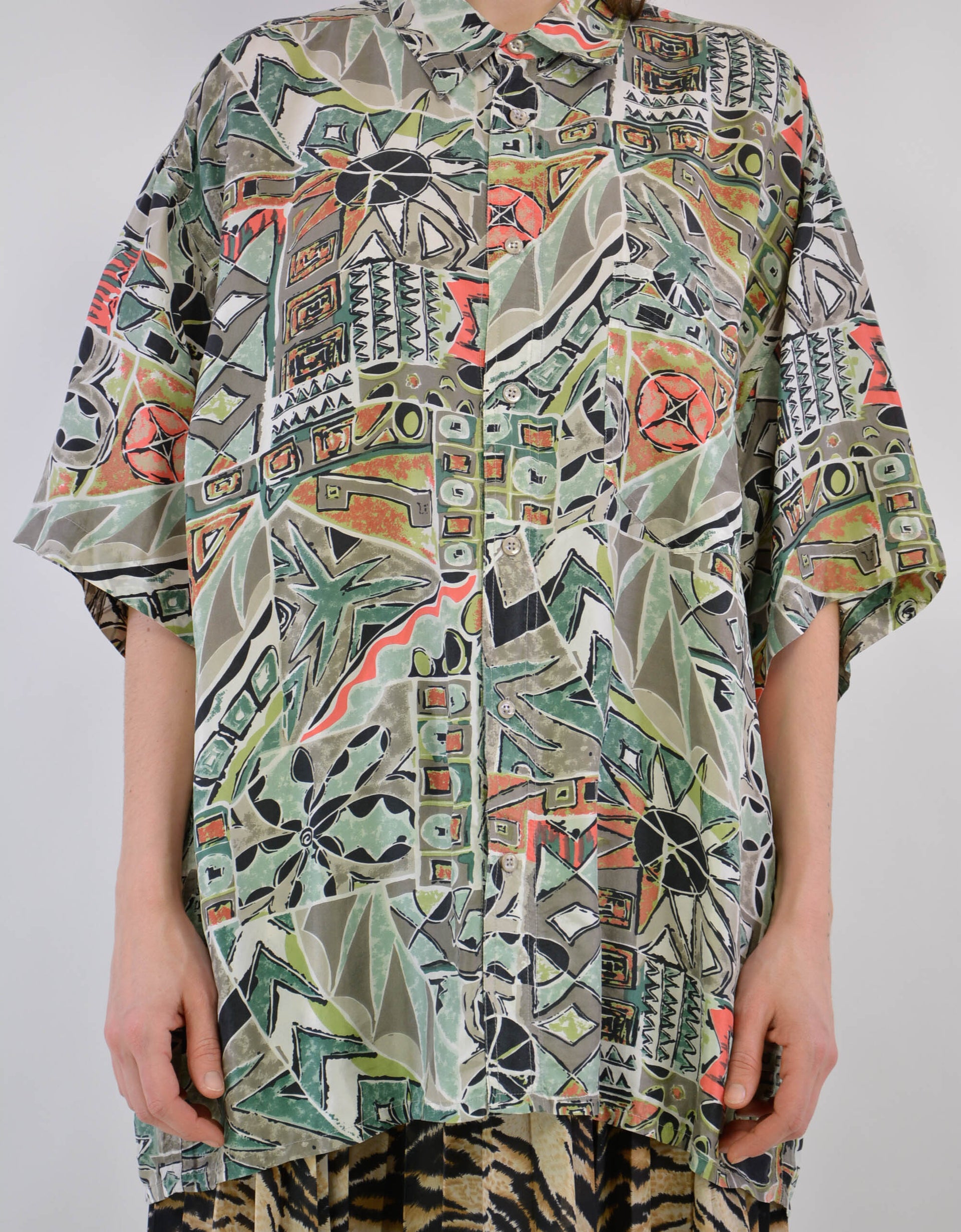 80s print shirt - PICKNWEIGHT - VINTAGE KILO STORE