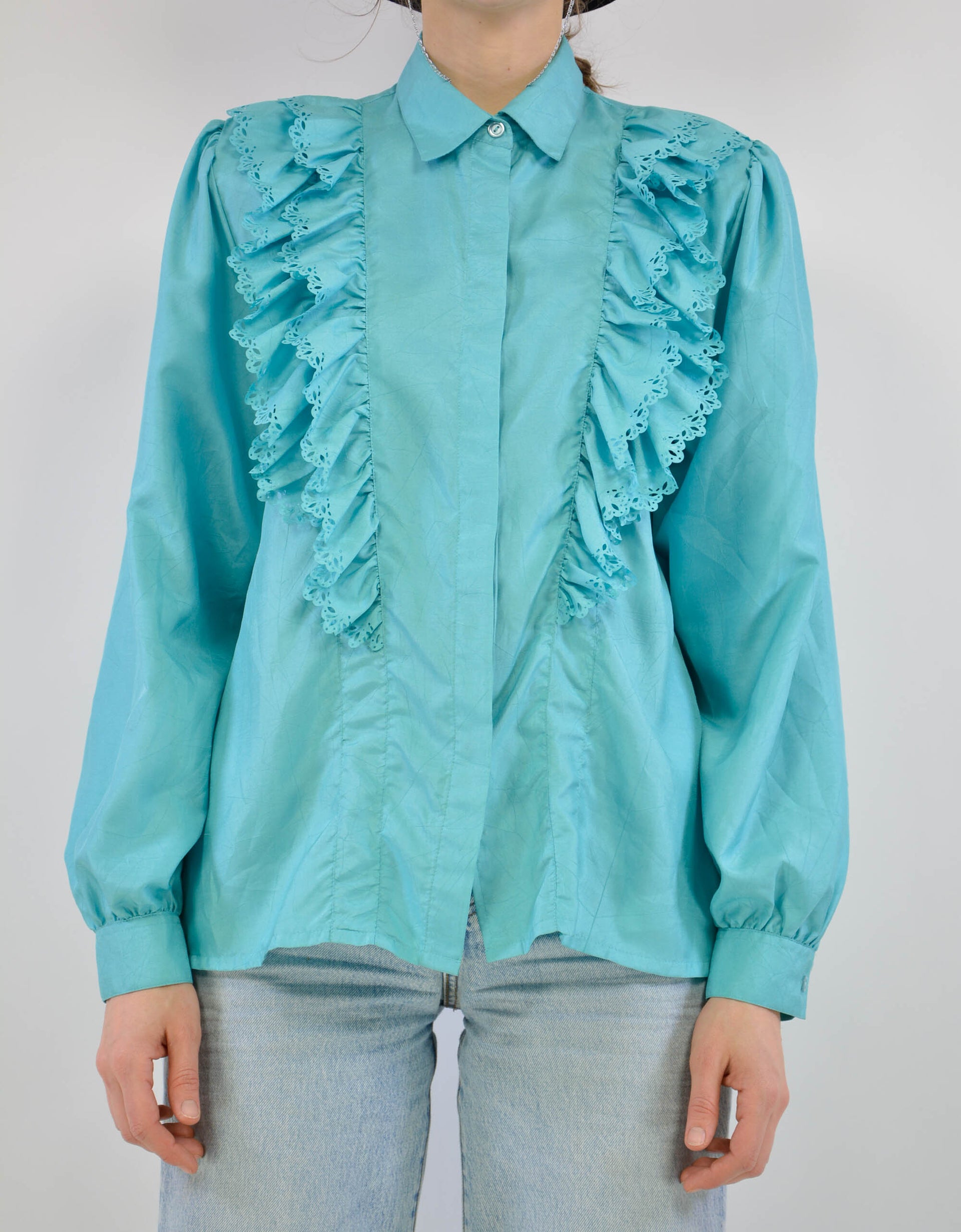 Ruffle blouse - PICKNWEIGHT - VINTAGE KILO STORE