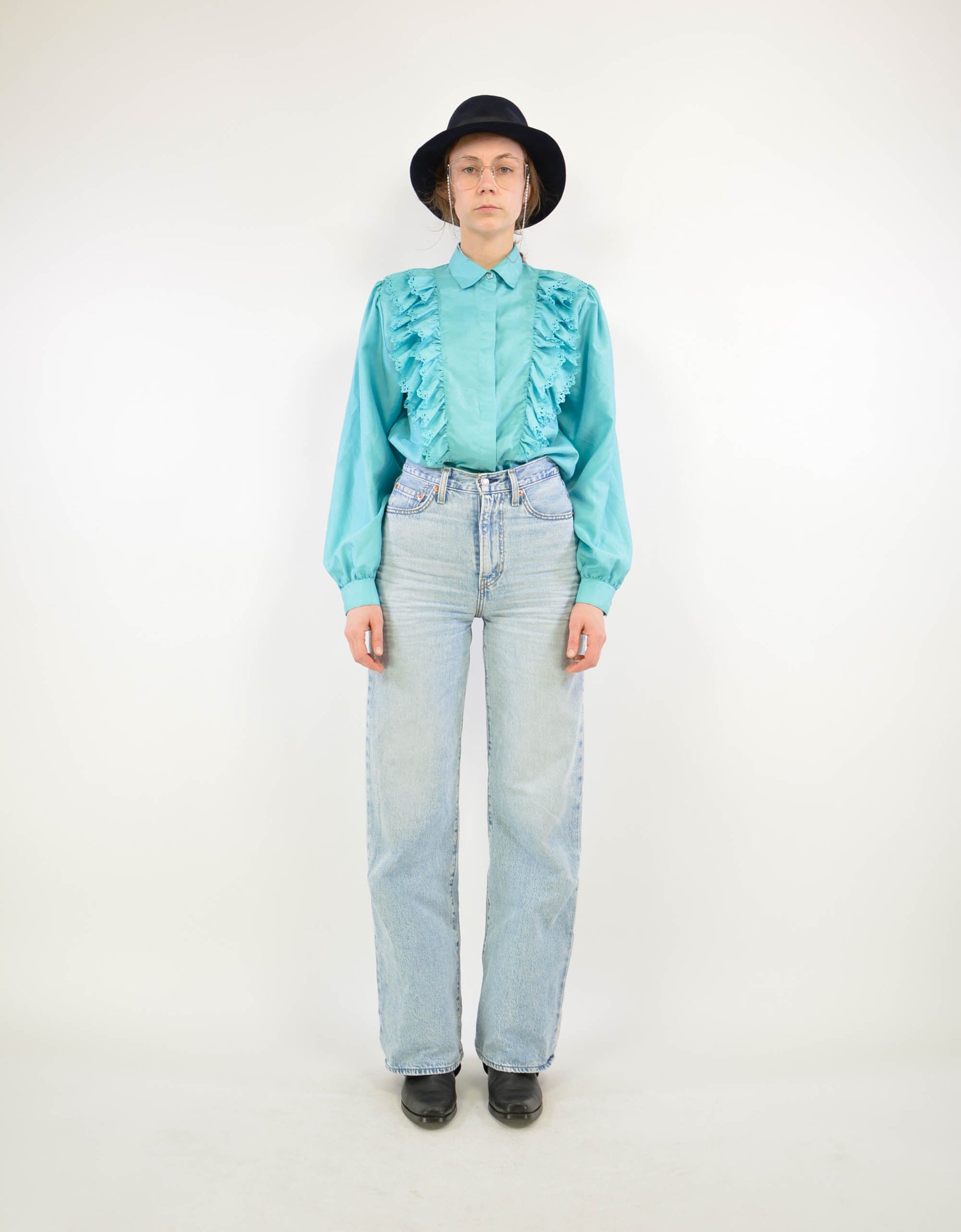 Ruffle blouse - PICKNWEIGHT - VINTAGE KILO STORE