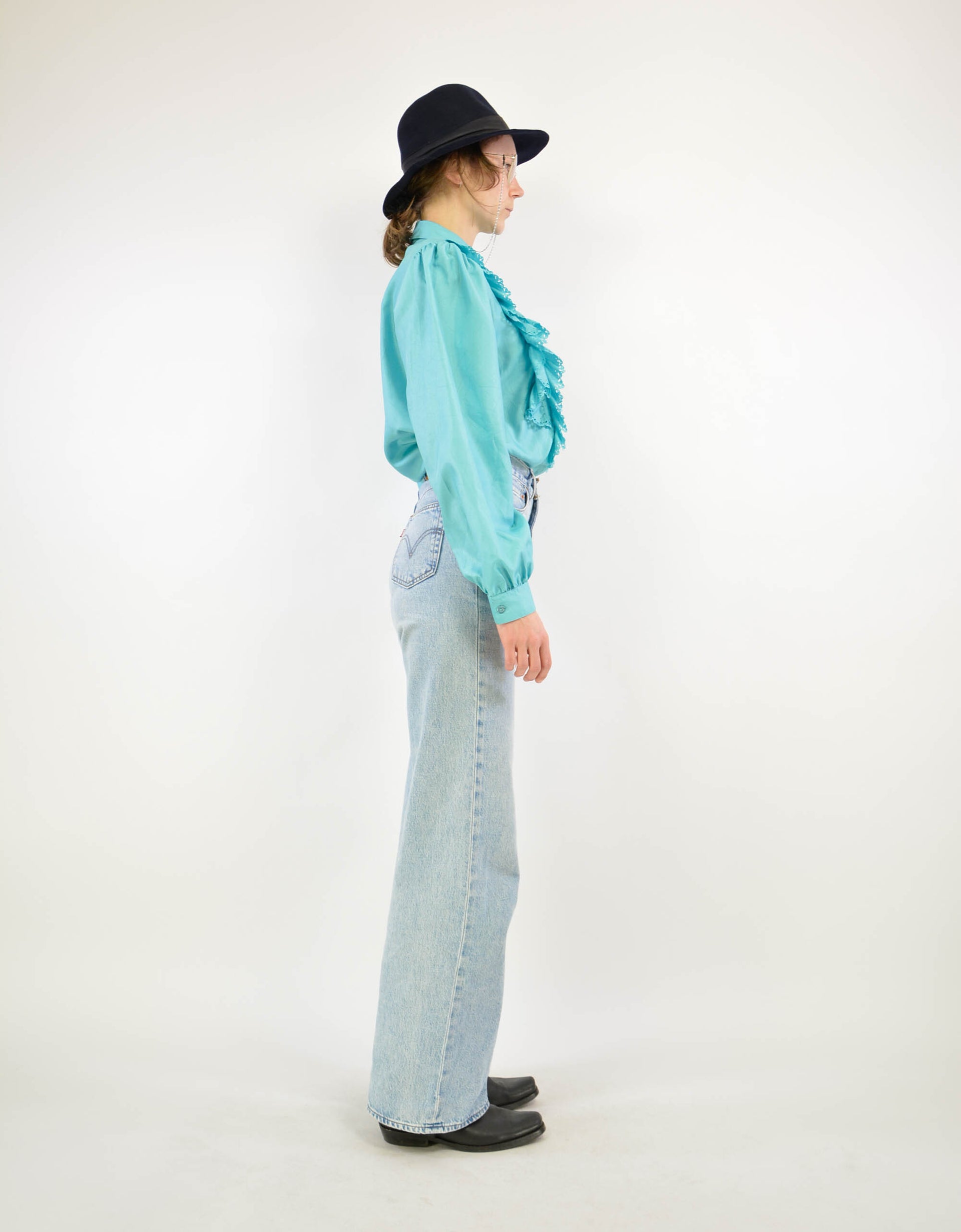 Ruffle blouse - PICKNWEIGHT - VINTAGE KILO STORE