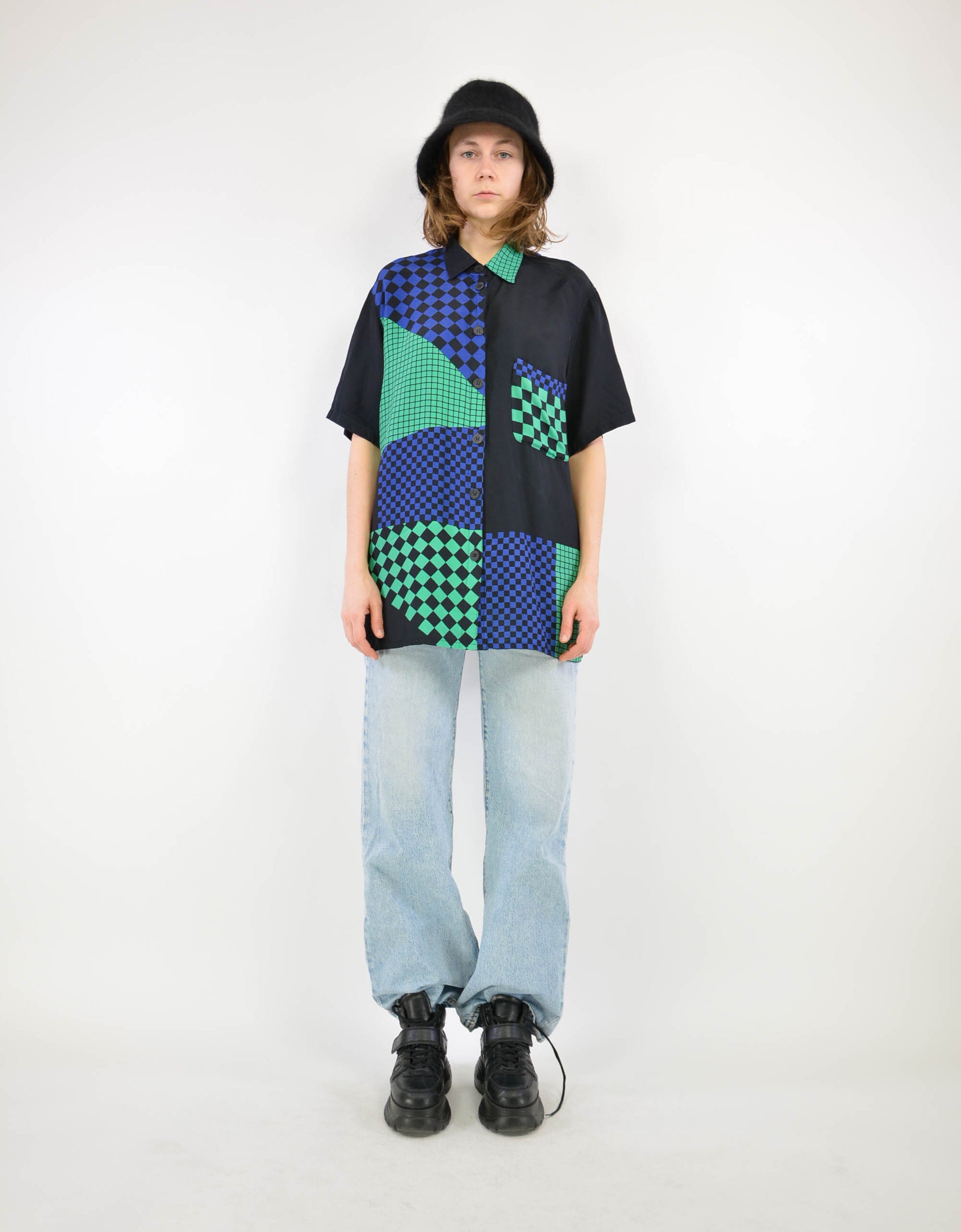 80s print blouse - PICKNWEIGHT - VINTAGE KILO STORE