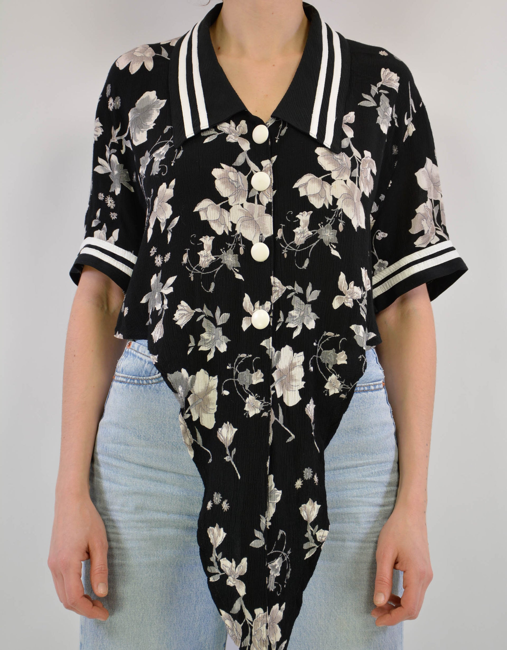 Flower print blouse - PICKNWEIGHT - VINTAGE KILO STORE
