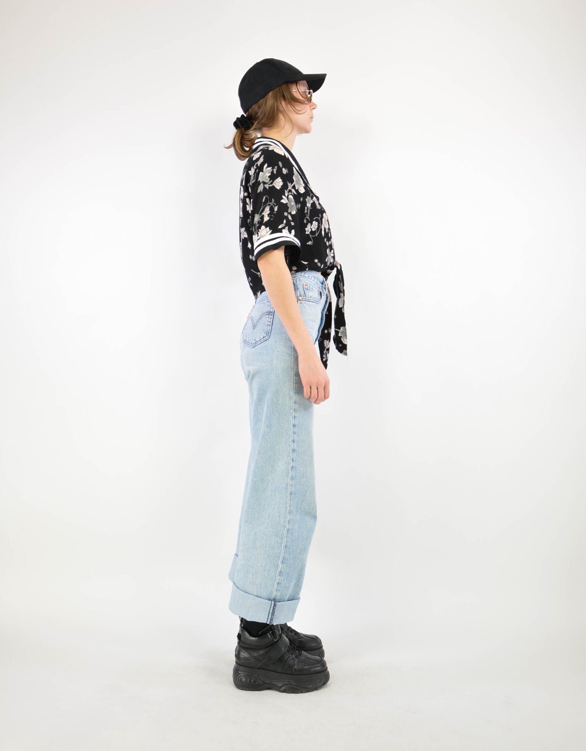 Flower print blouse - PICKNWEIGHT - VINTAGE KILO STORE