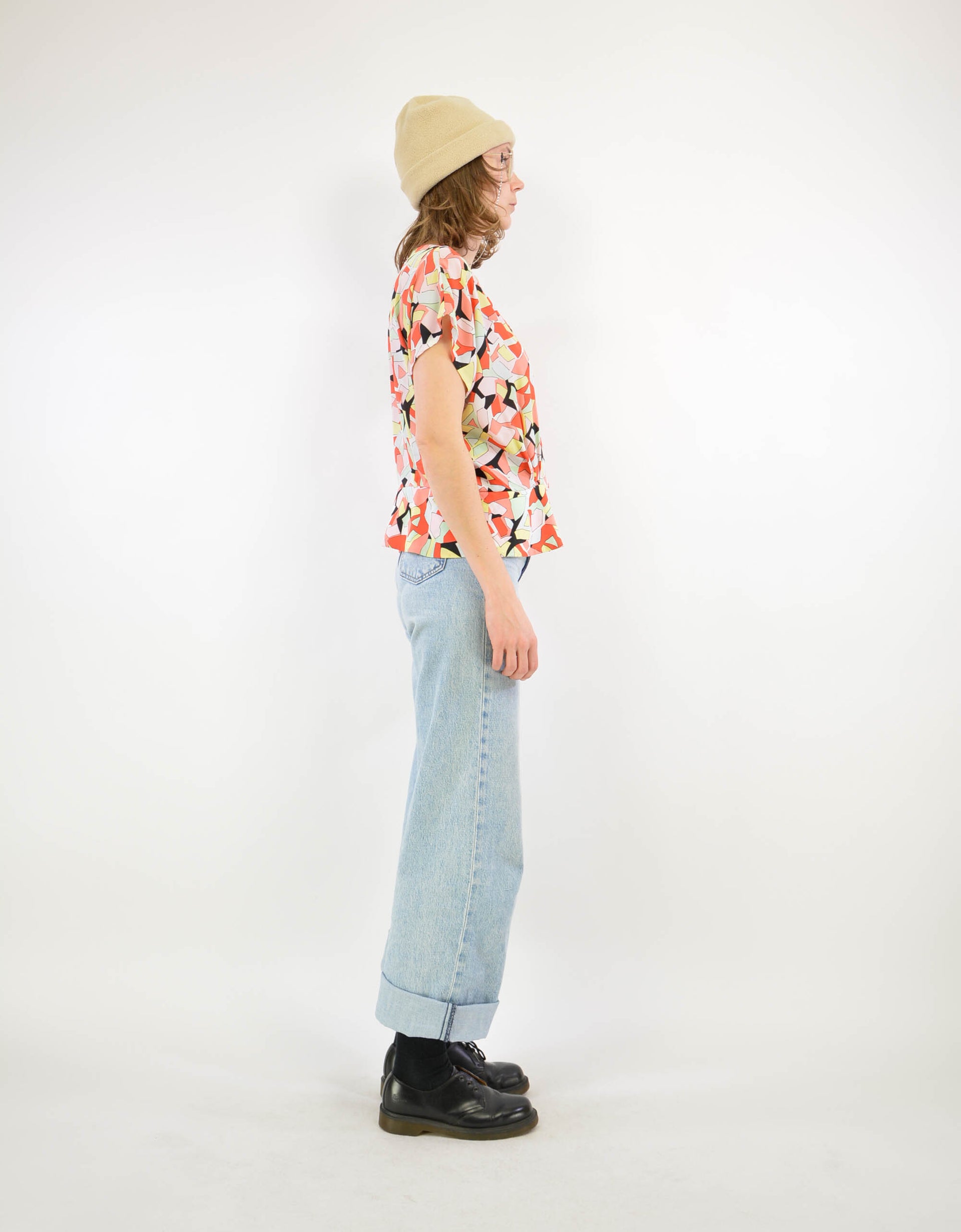 80s print blouse - PICKNWEIGHT - VINTAGE KILO STORE