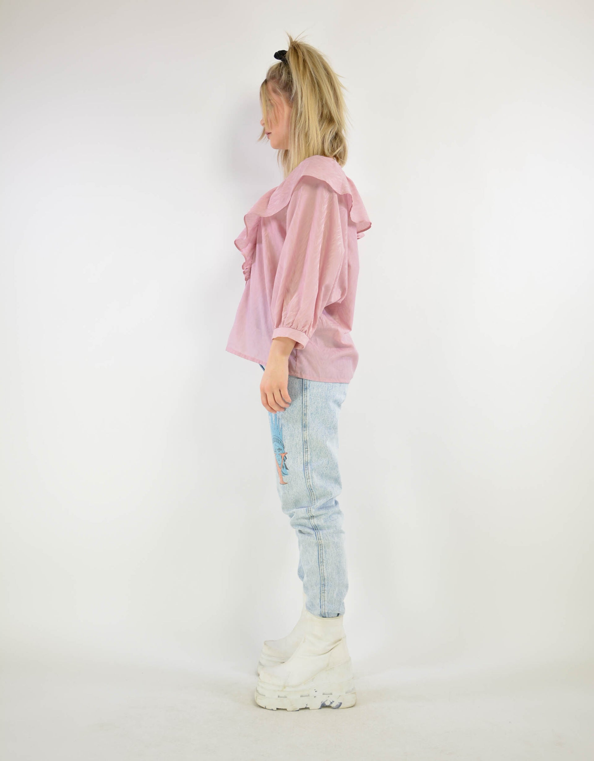 Ruffle blouse - PICKNWEIGHT - VINTAGE KILO STORE