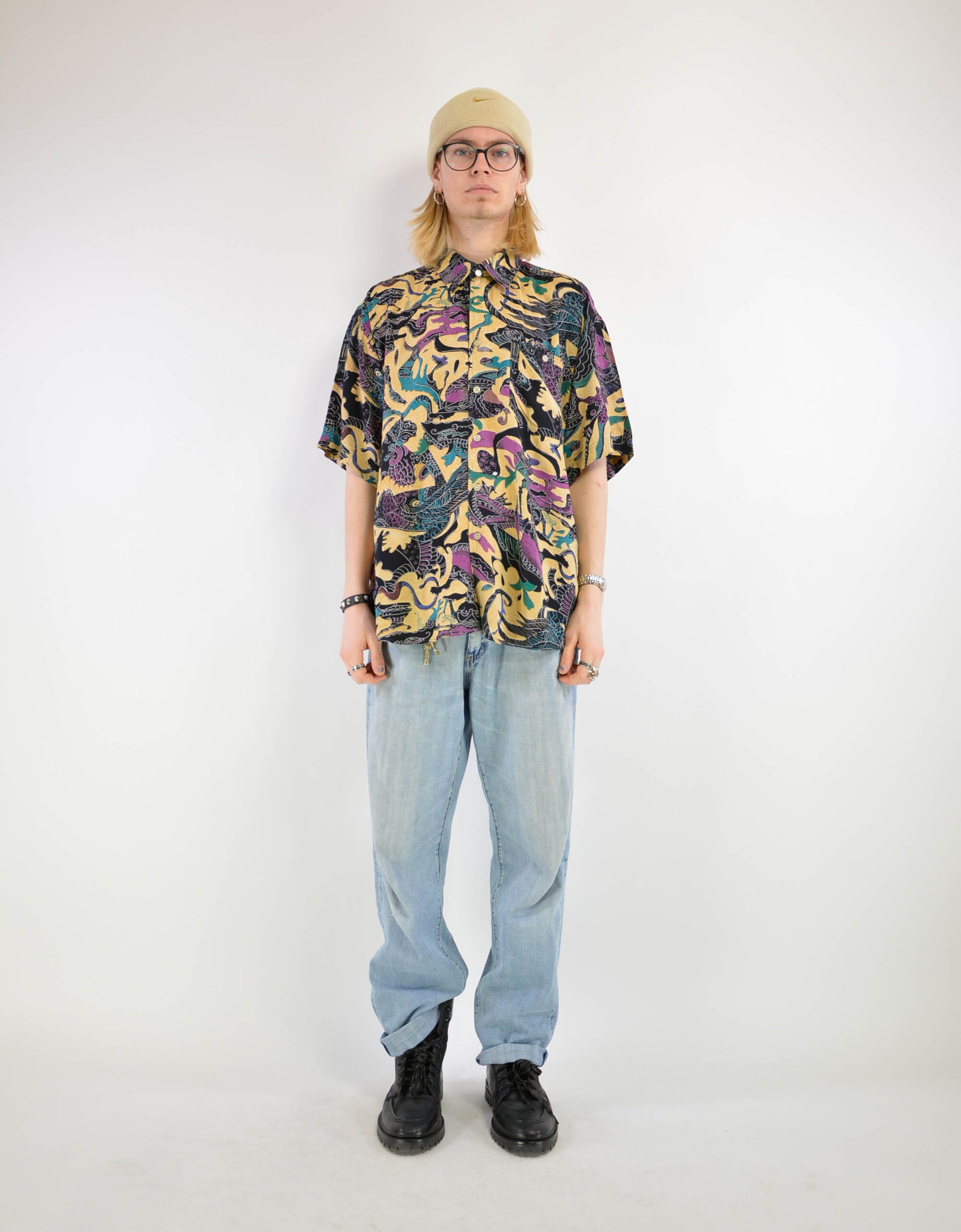 90s print blouse - PICKNWEIGHT - VINTAGE KILO STORE