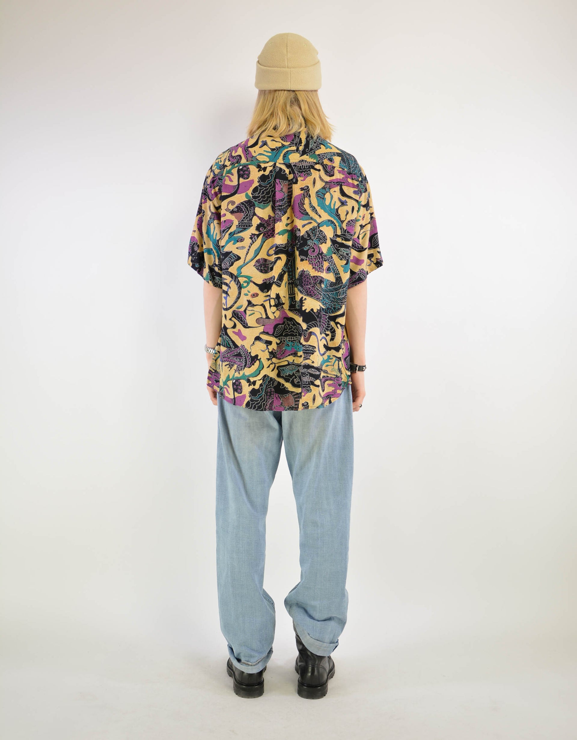 90s print blouse - PICKNWEIGHT - VINTAGE KILO STORE