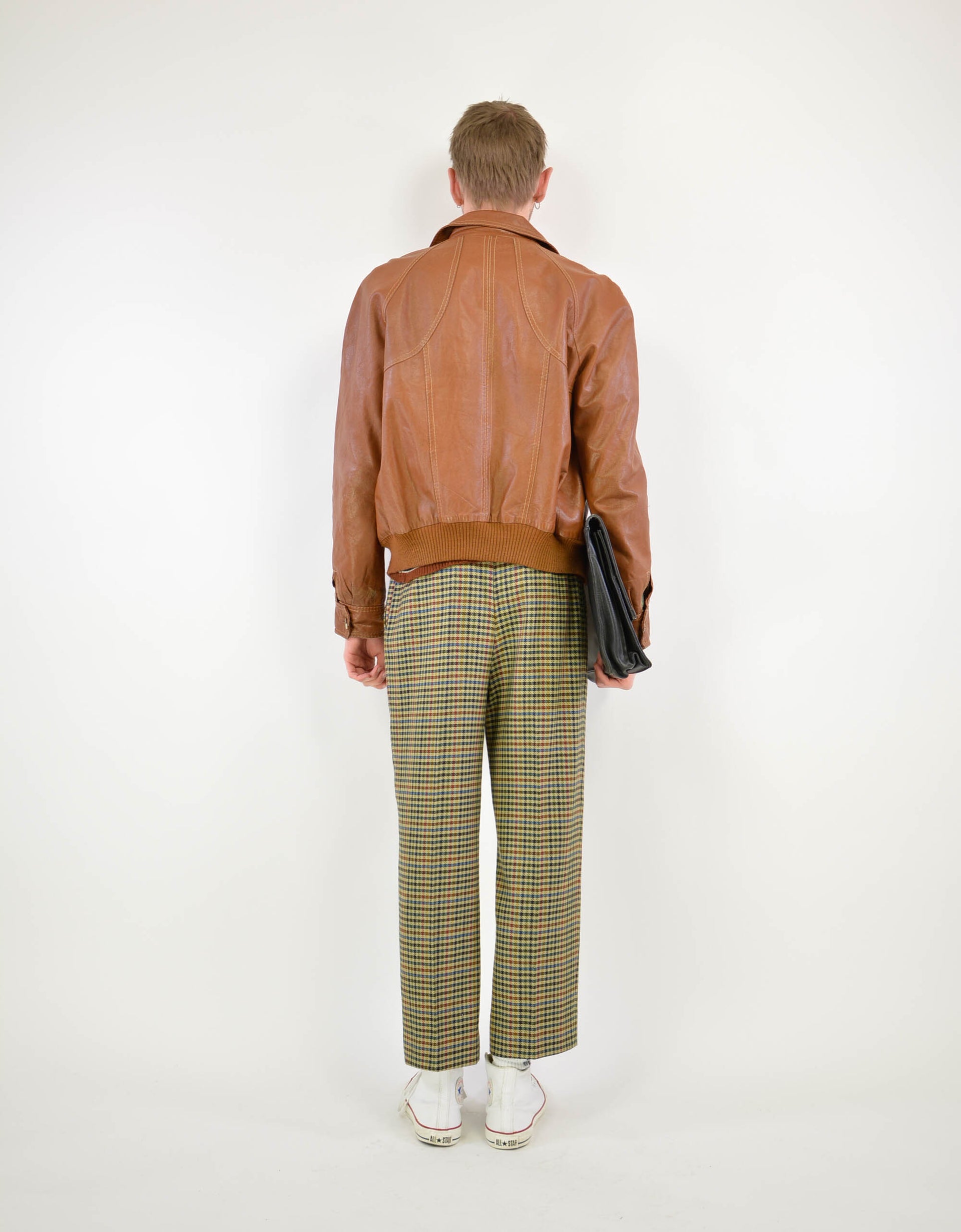 70s brown leather jacket - PICKNWEIGHT - VINTAGE KILO STORE