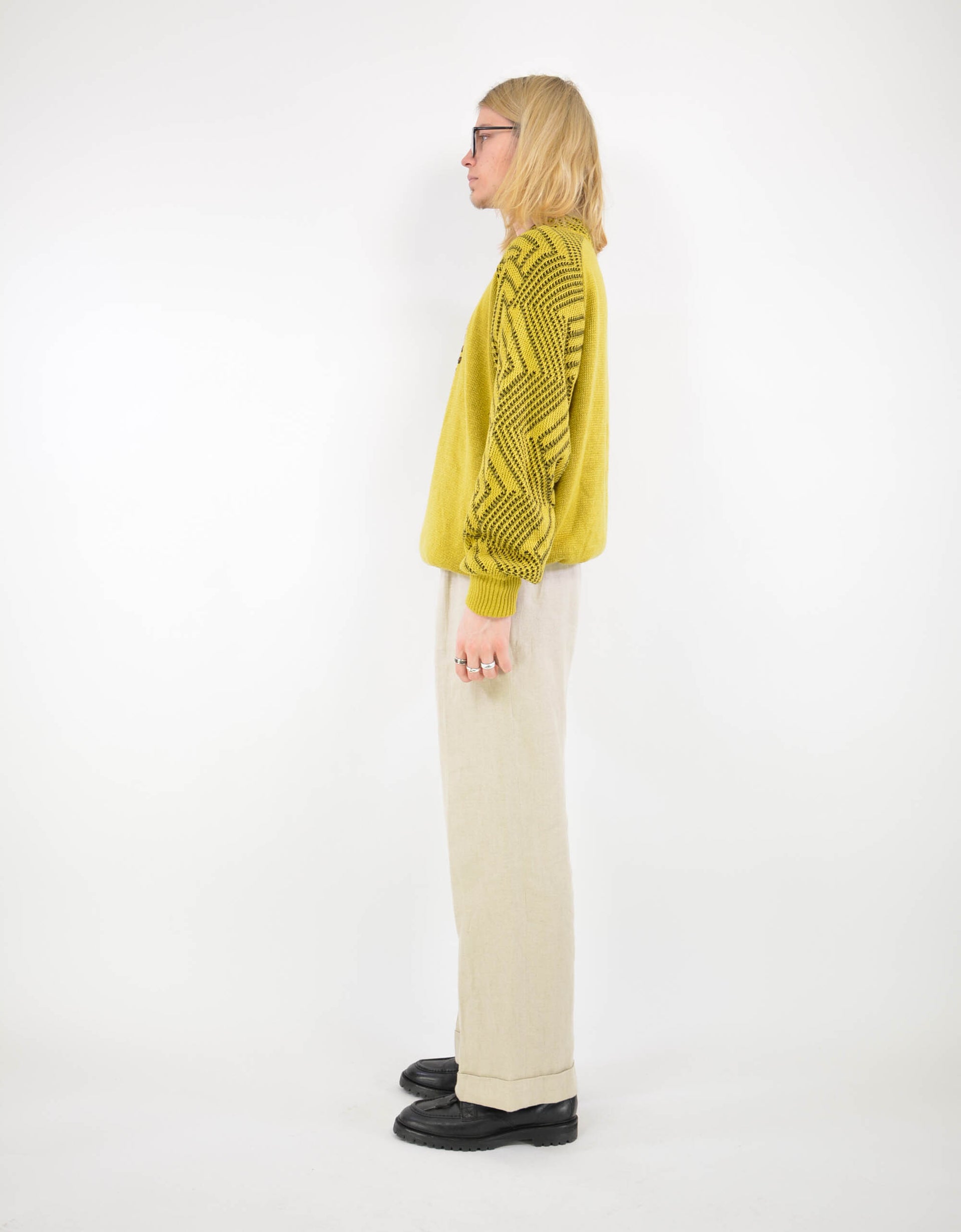 Yellow knitwear sweater - PICKNWEIGHT - VINTAGE KILO STORE