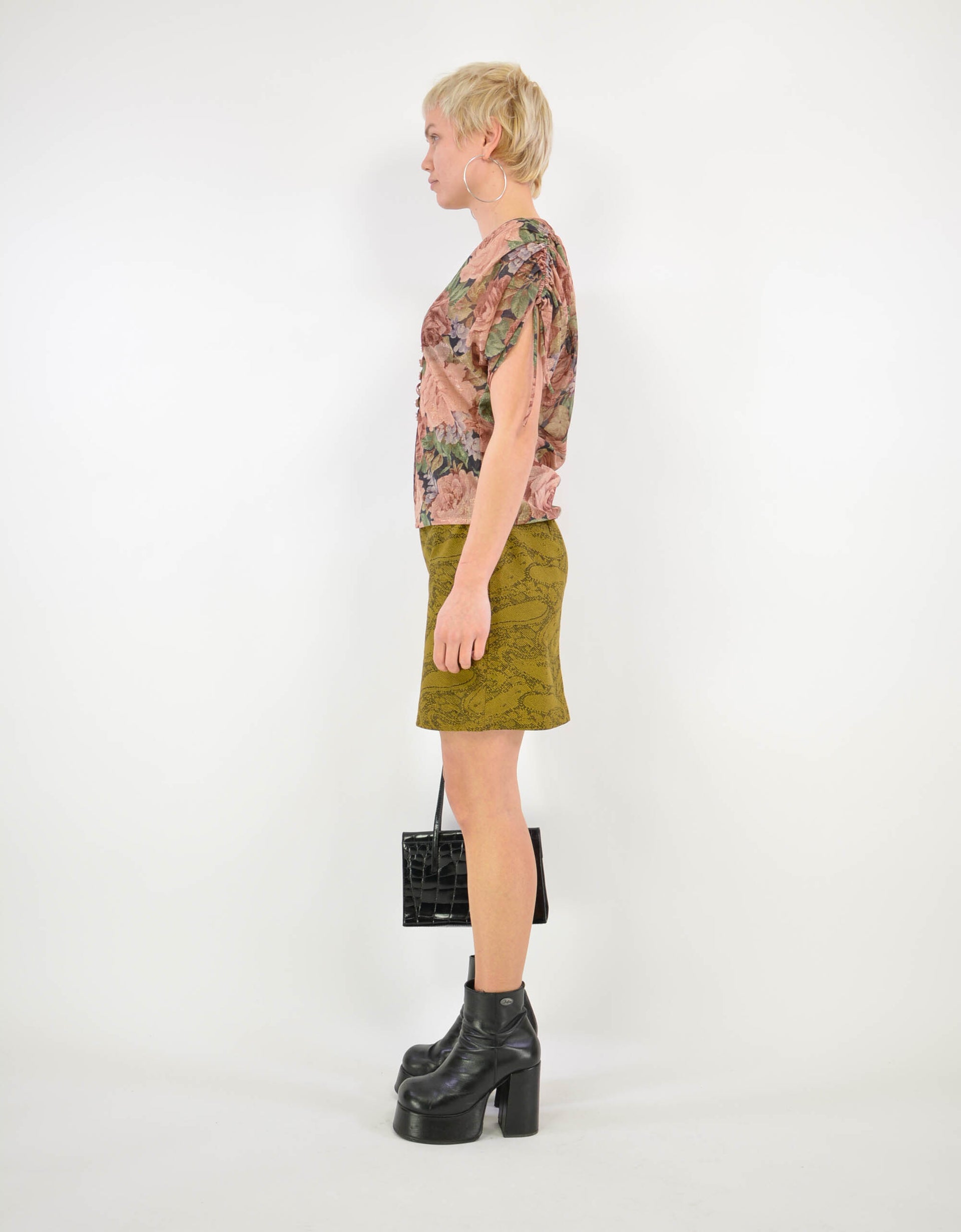 80s flower blouse - PICKNWEIGHT - VINTAGE KILO STORE