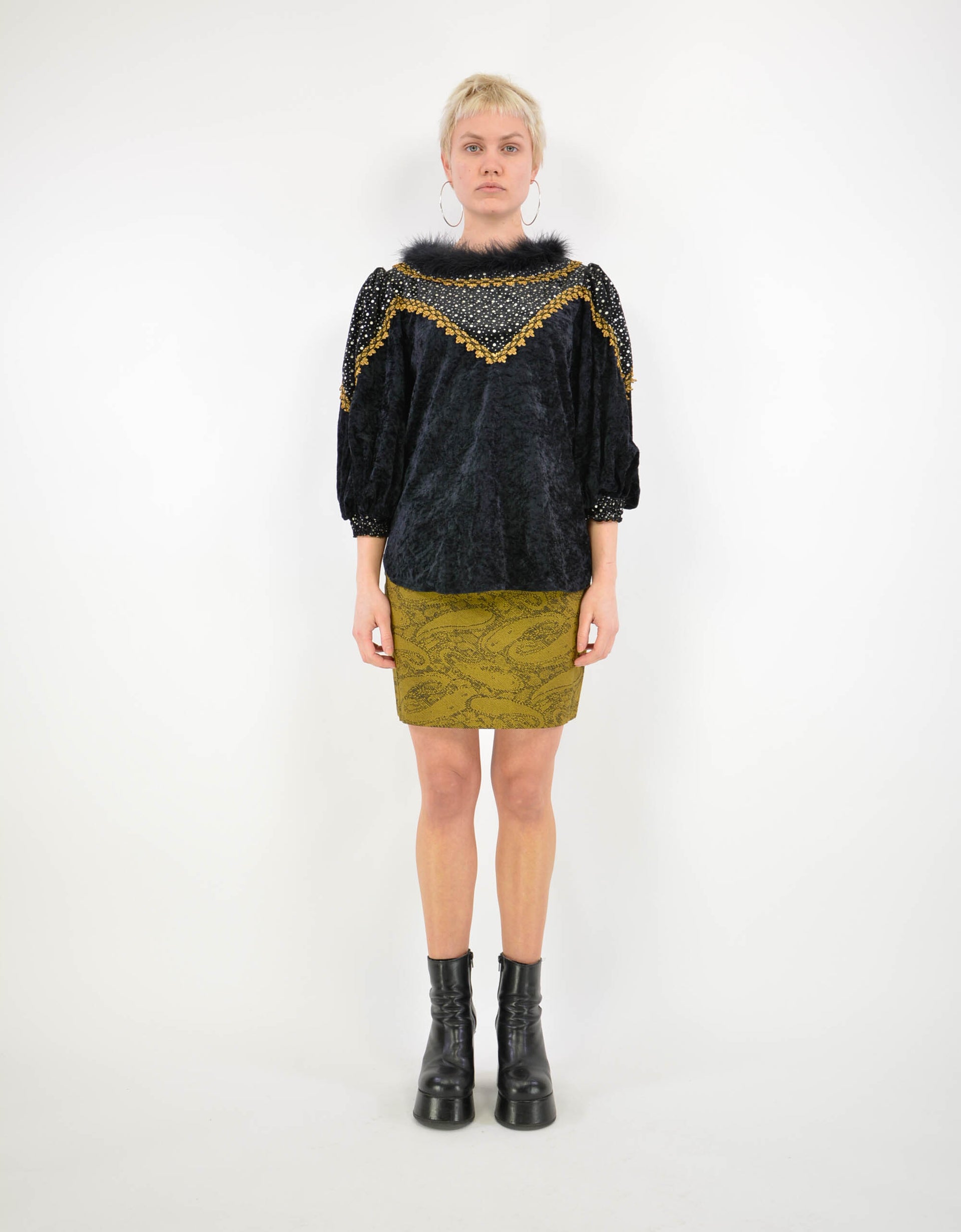 80s special lurex blouse - PICKNWEIGHT - VINTAGE KILO STORE