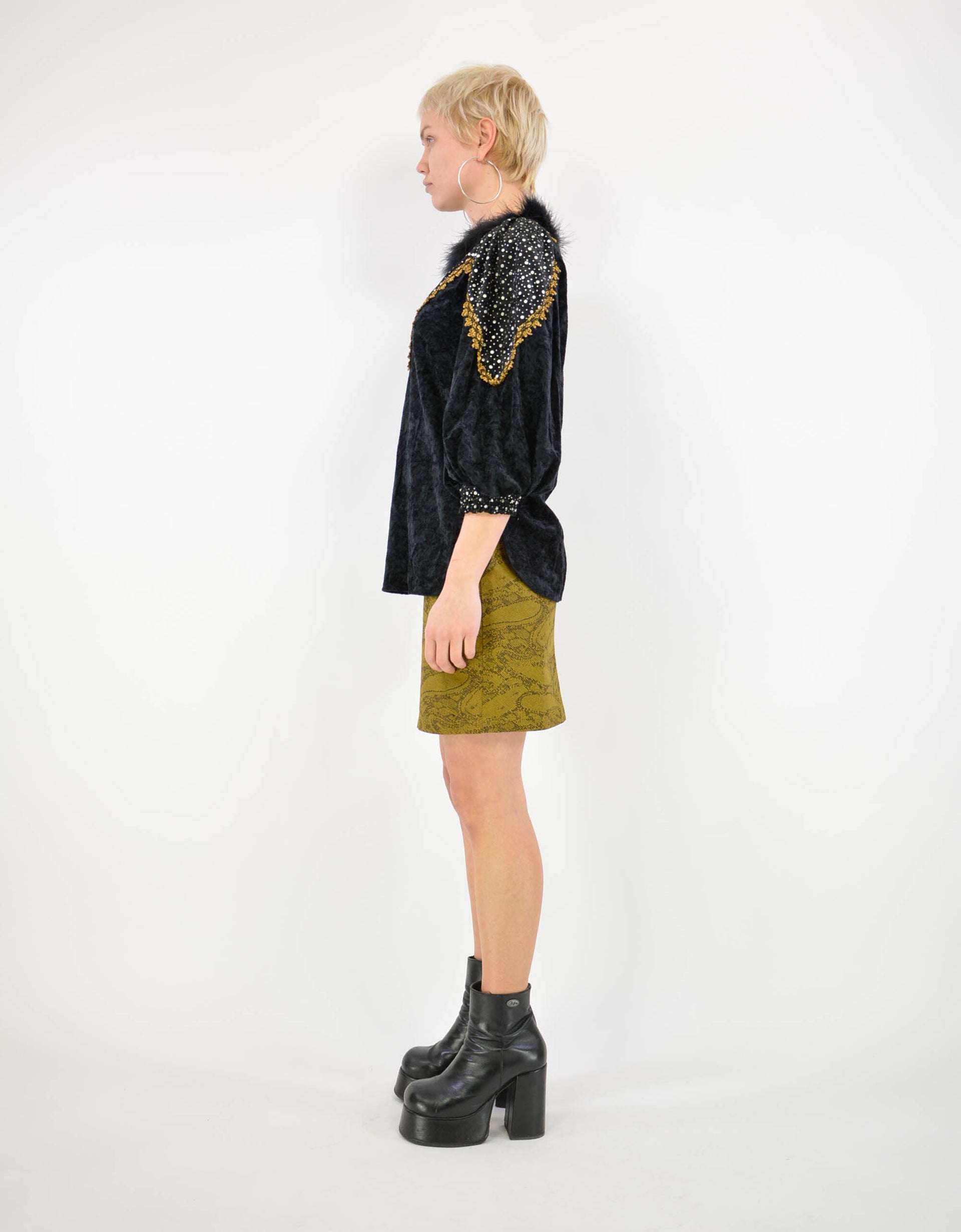 80s special lurex blouse - PICKNWEIGHT - VINTAGE KILO STORE