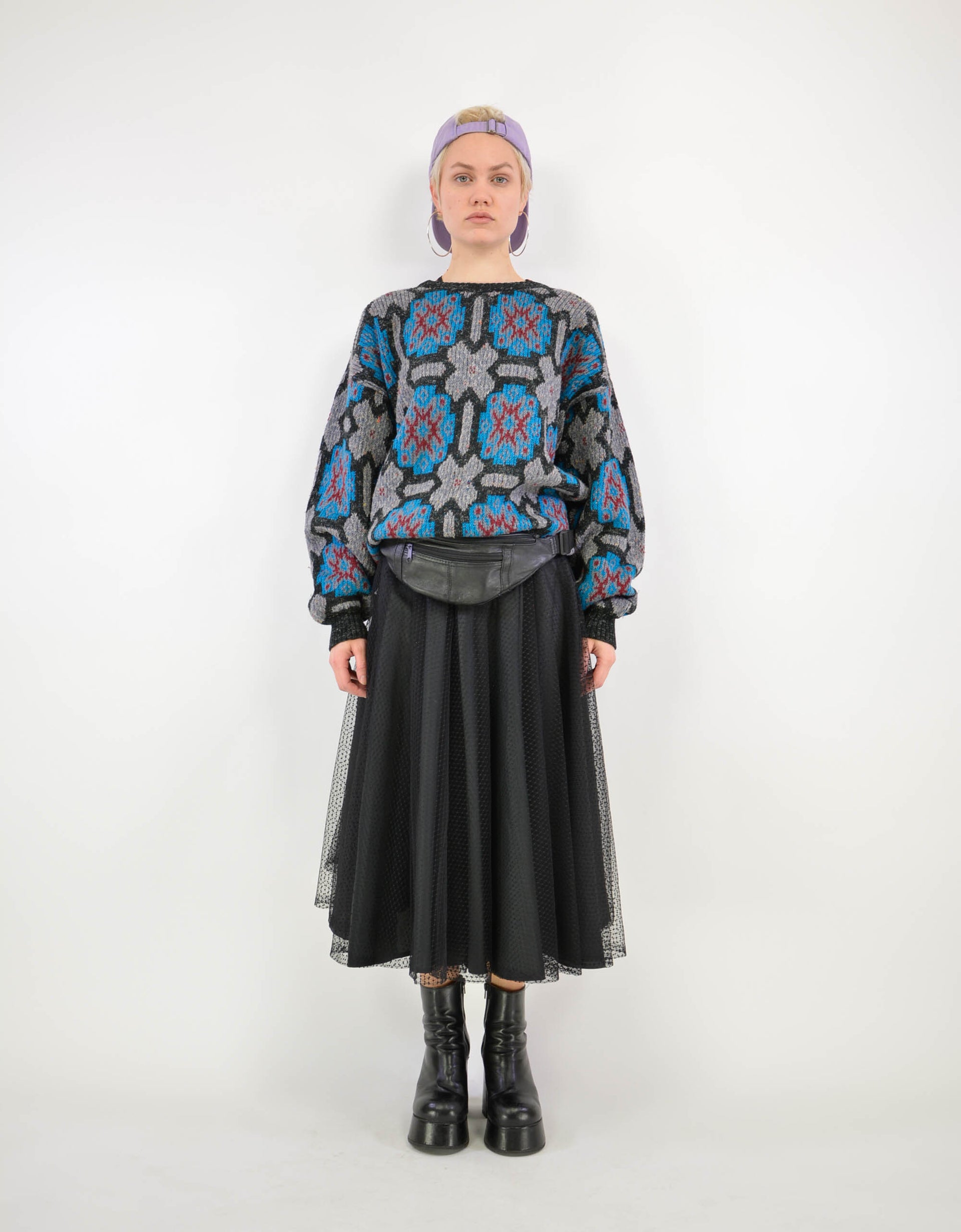 Abstract print sweater - PICKNWEIGHT - VINTAGE KILO STORE