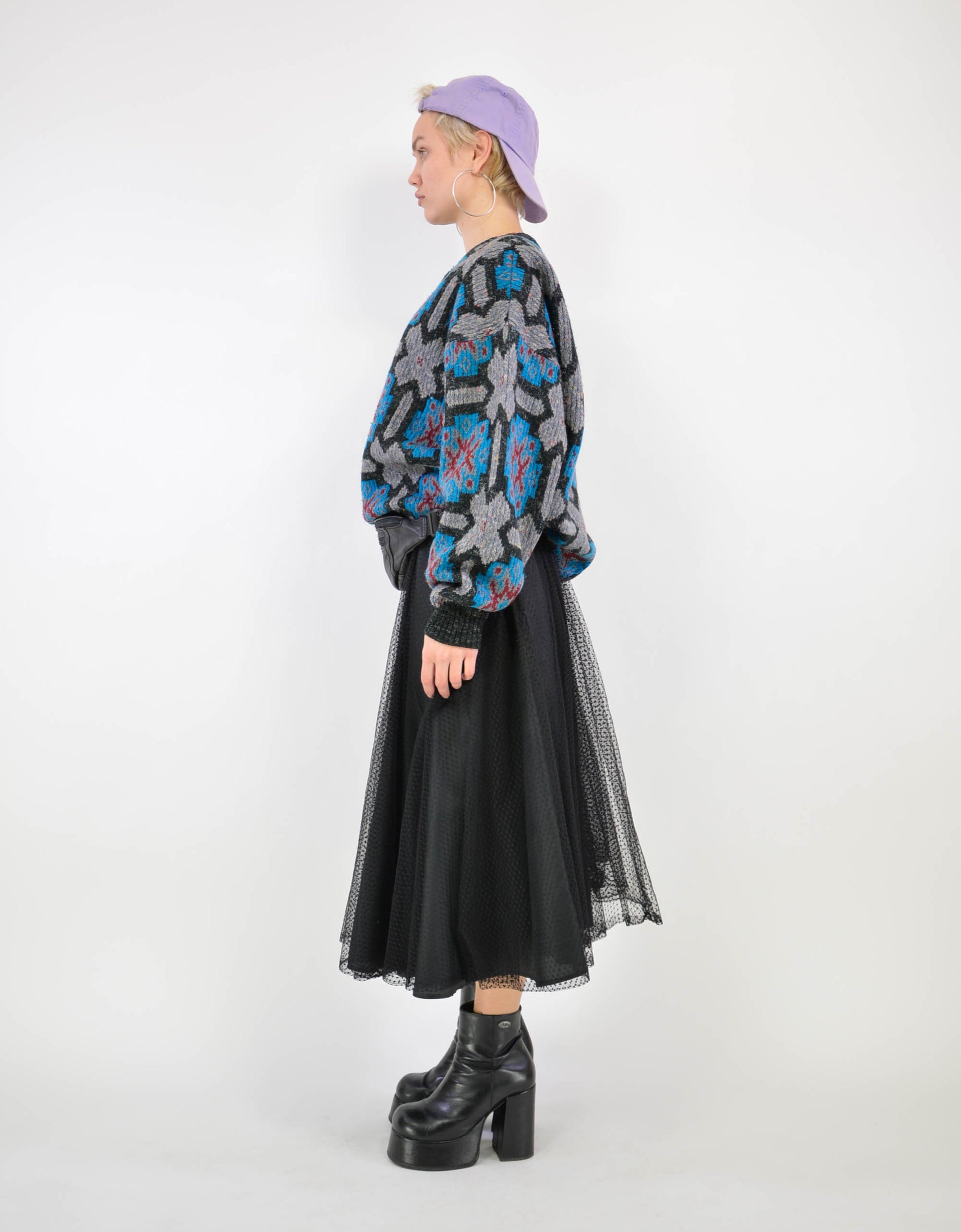 Abstract print sweater - PICKNWEIGHT - VINTAGE KILO STORE
