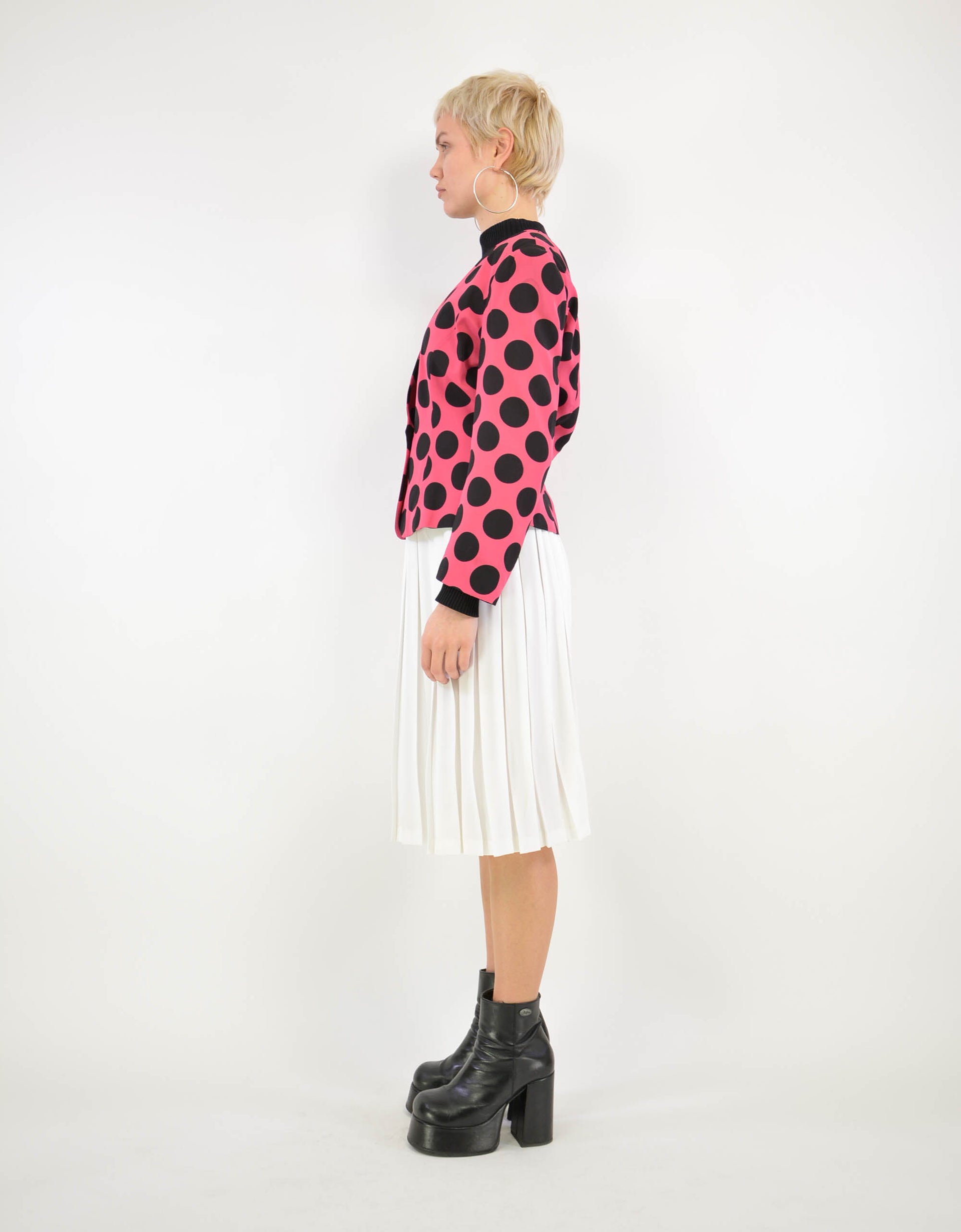 80s polka dot suit jacket - PICKNWEIGHT - VINTAGE KILO STORE