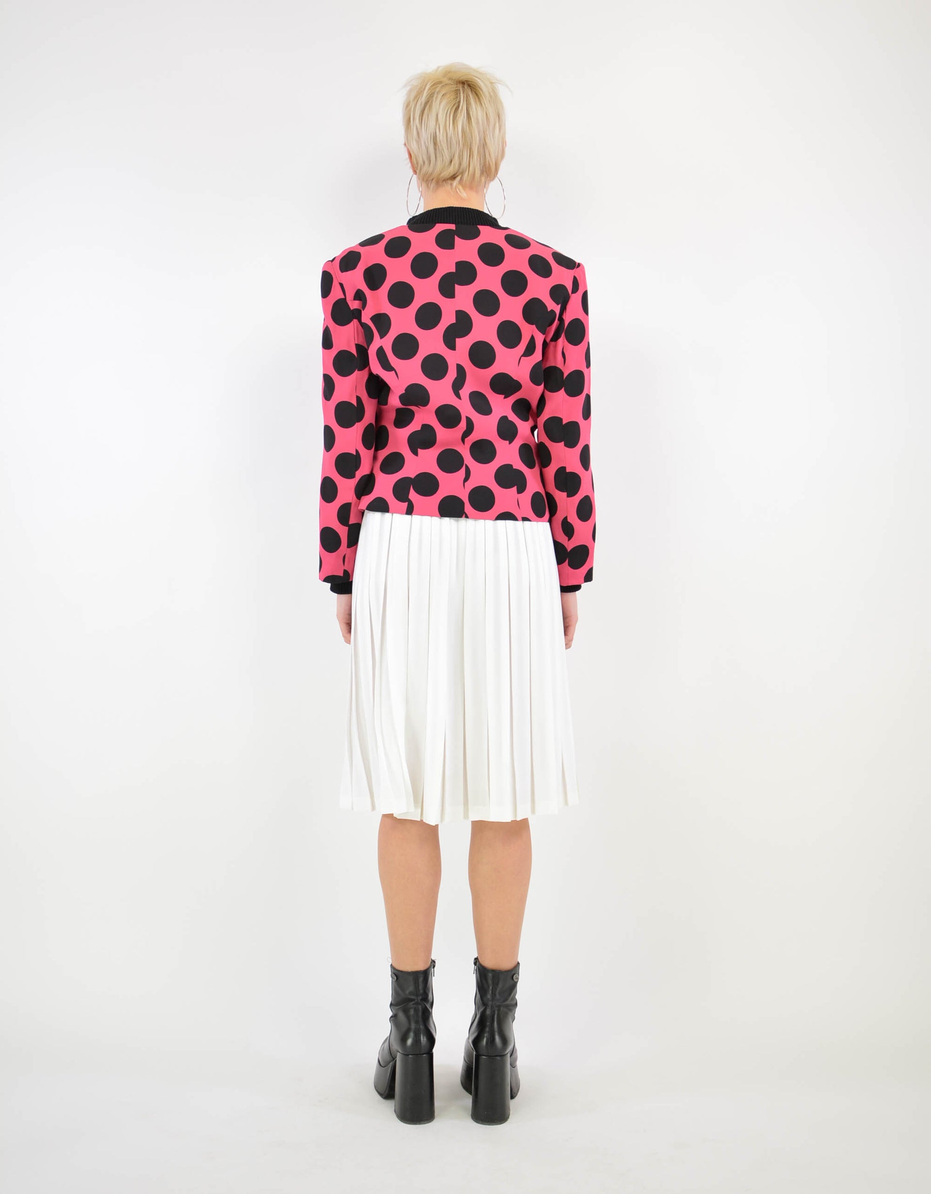 80s polka dot suit jacket - PICKNWEIGHT - VINTAGE KILO STORE