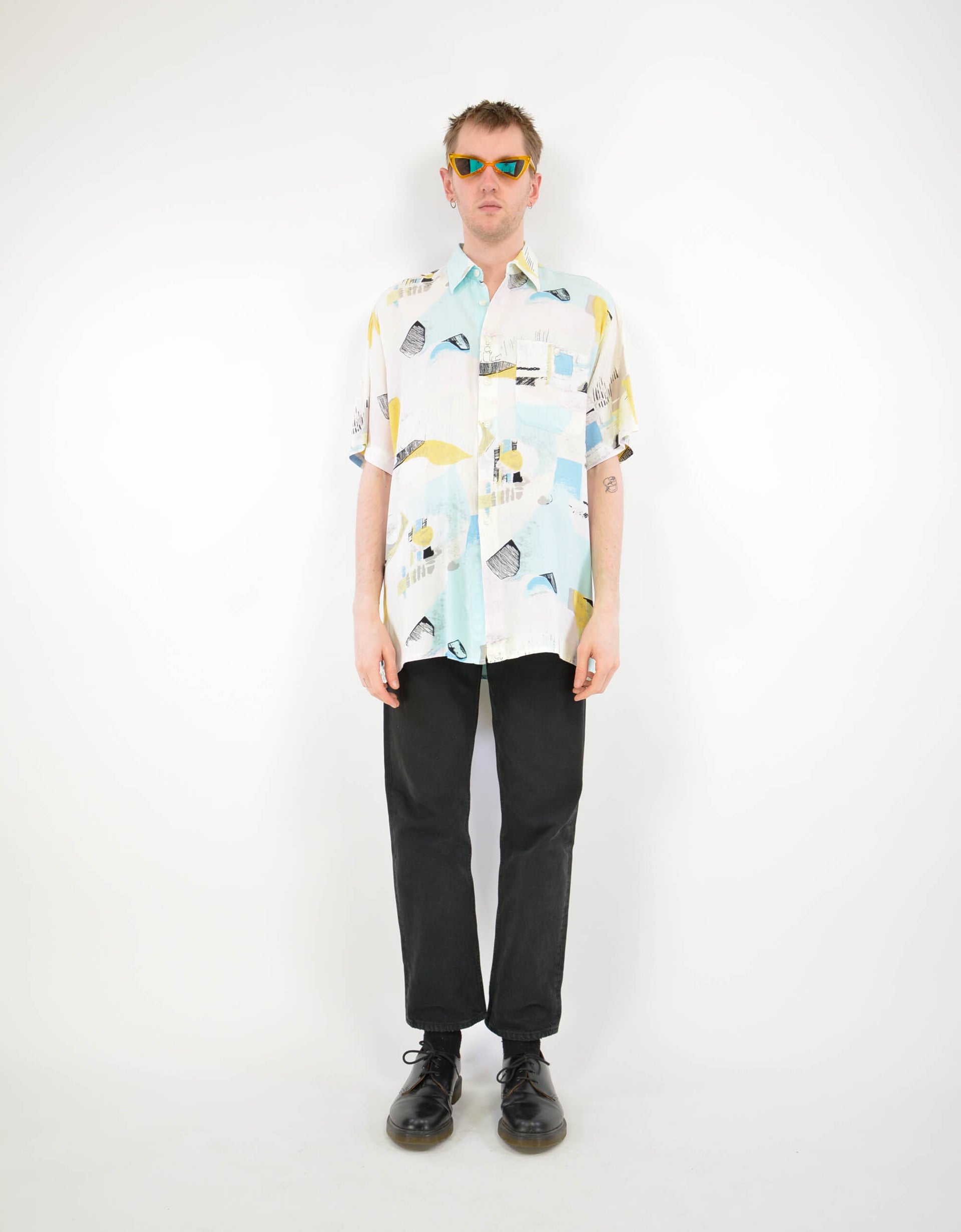 90s print shirt - PICKNWEIGHT - VINTAGE KILO STORE