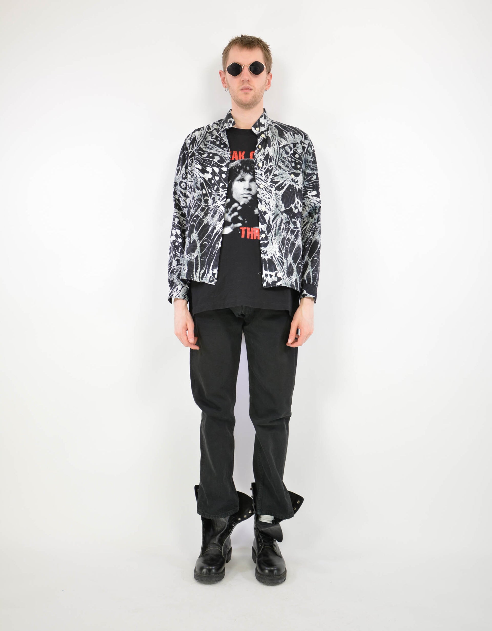 90s print shirt - PICKNWEIGHT - VINTAGE KILO STORE