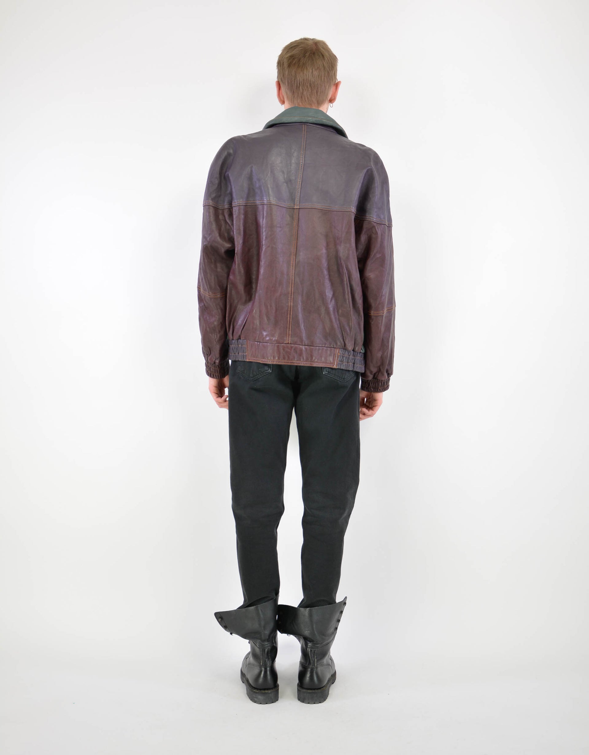 Ginera leather jacket - PICKNWEIGHT - VINTAGE KILO STORE