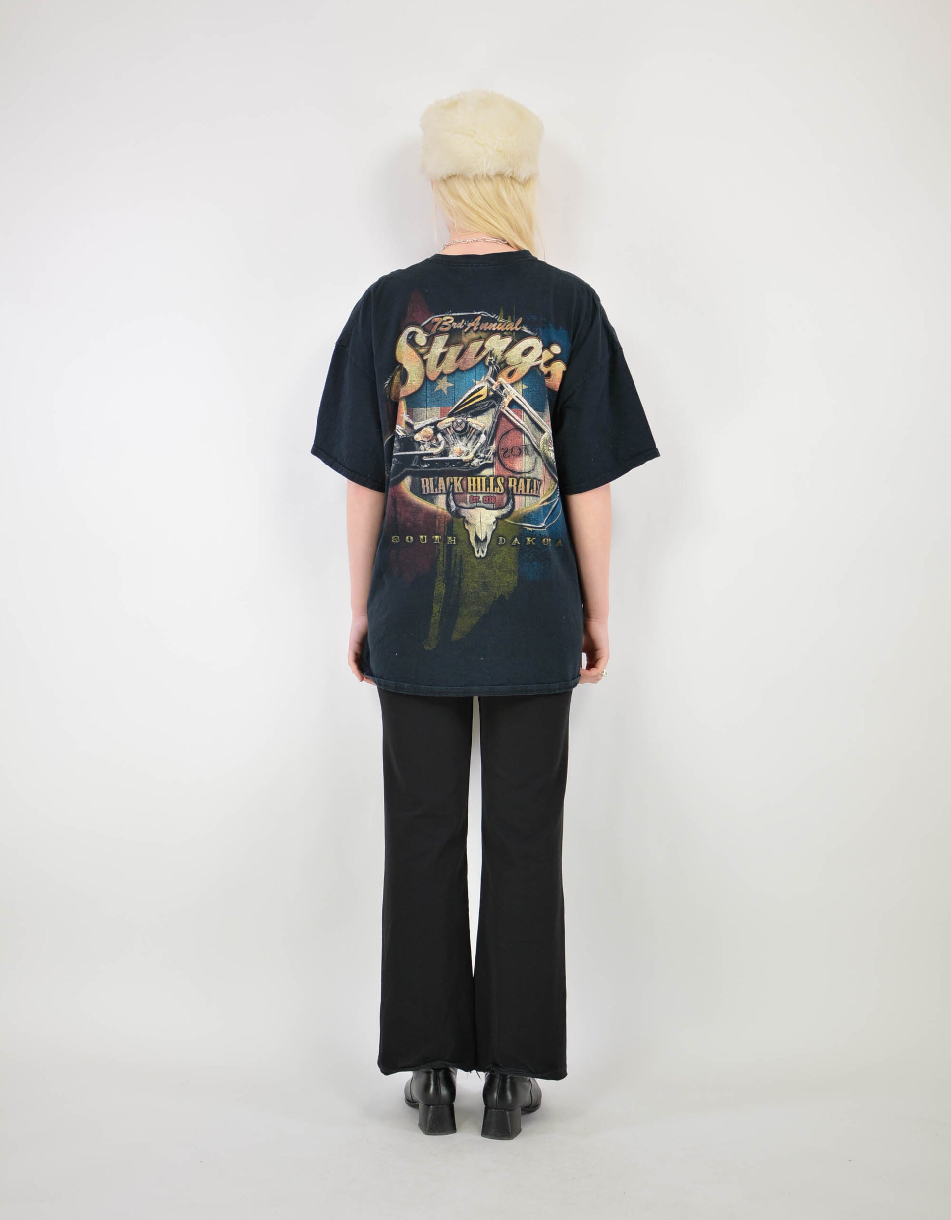 Biker print tee - PICKNWEIGHT - VINTAGE KILO STORE