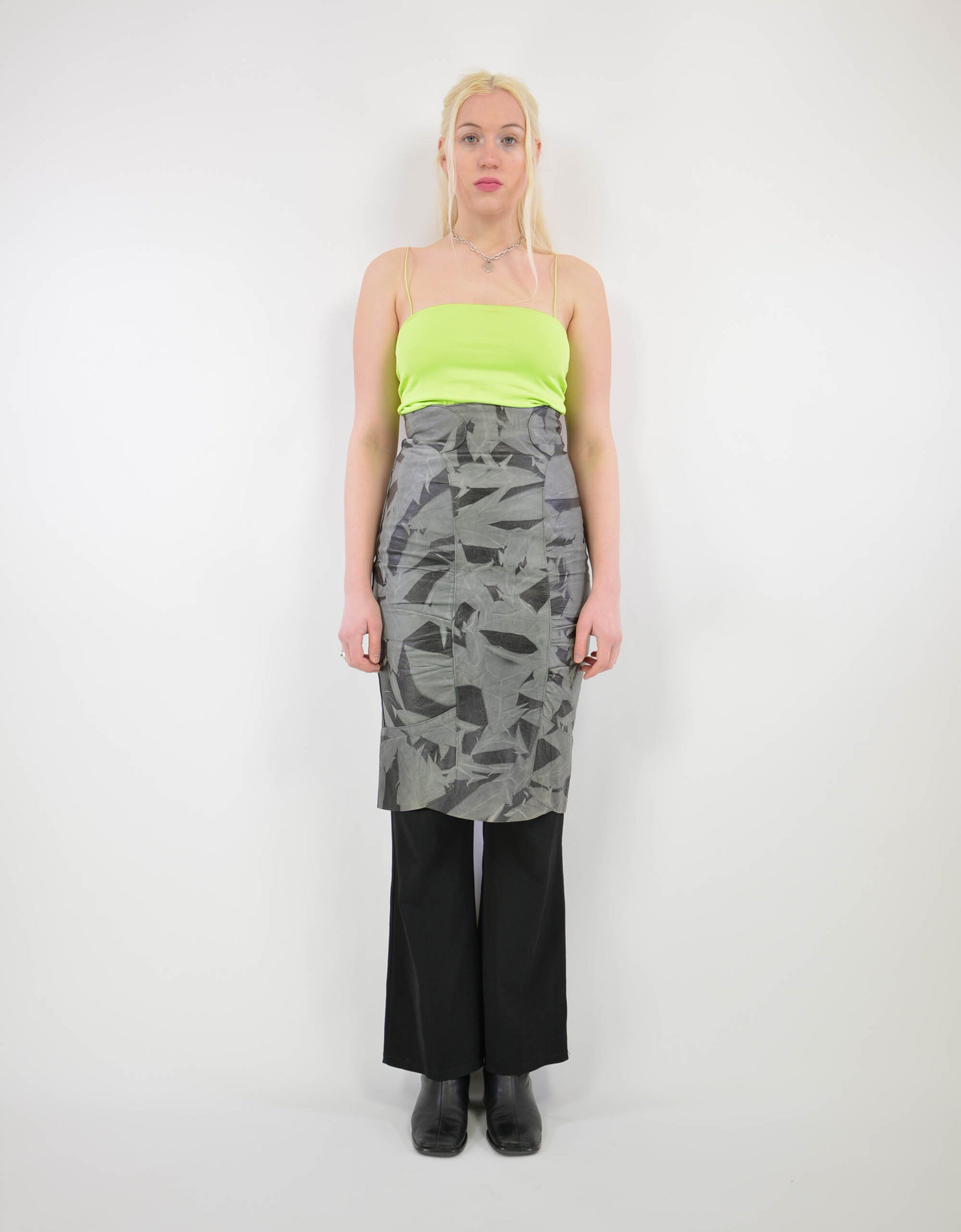 80s leather skirt - PICKNWEIGHT - VINTAGE KILO STORE