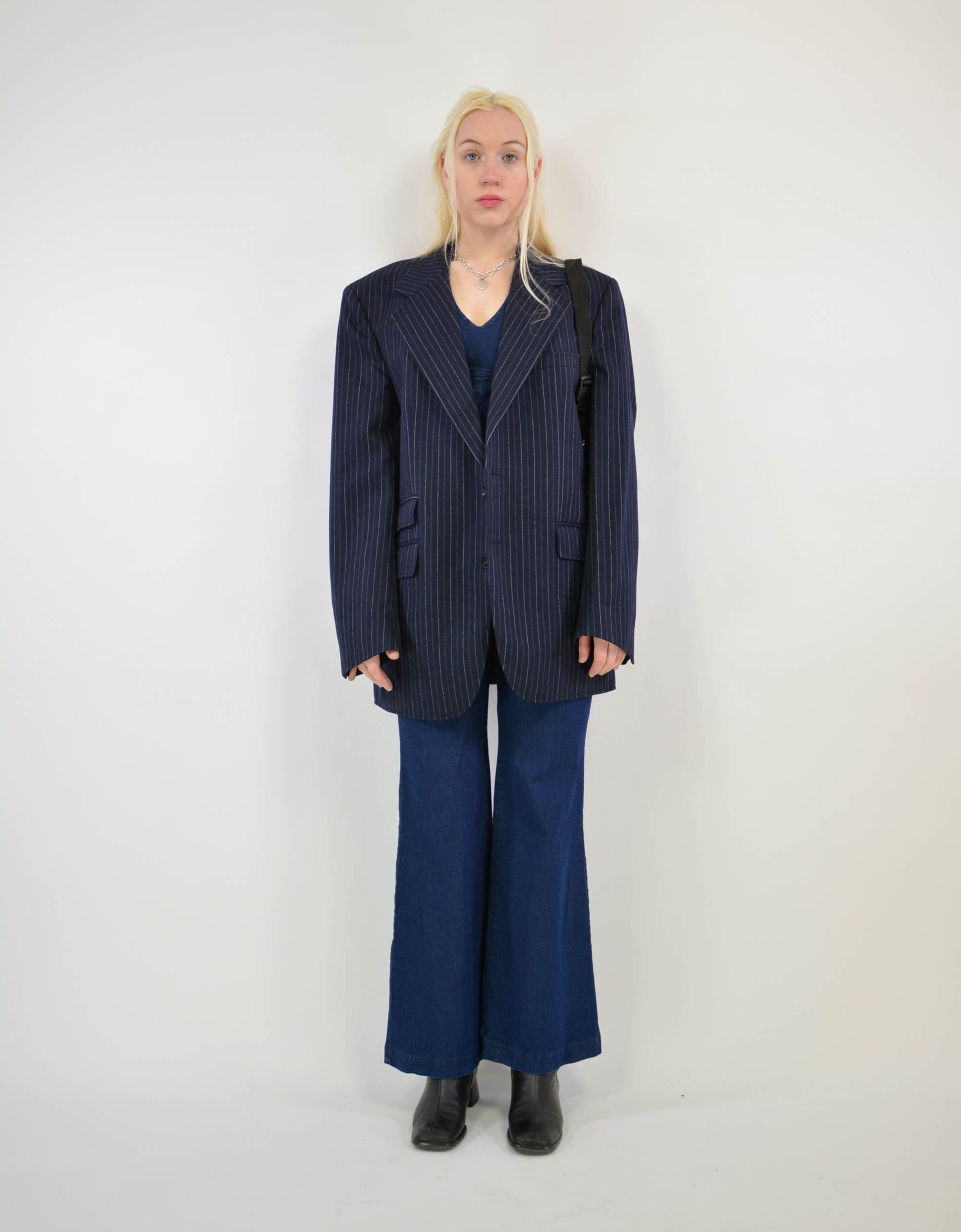 Oversized striped blazer - PICKNWEIGHT - VINTAGE KILO STORE